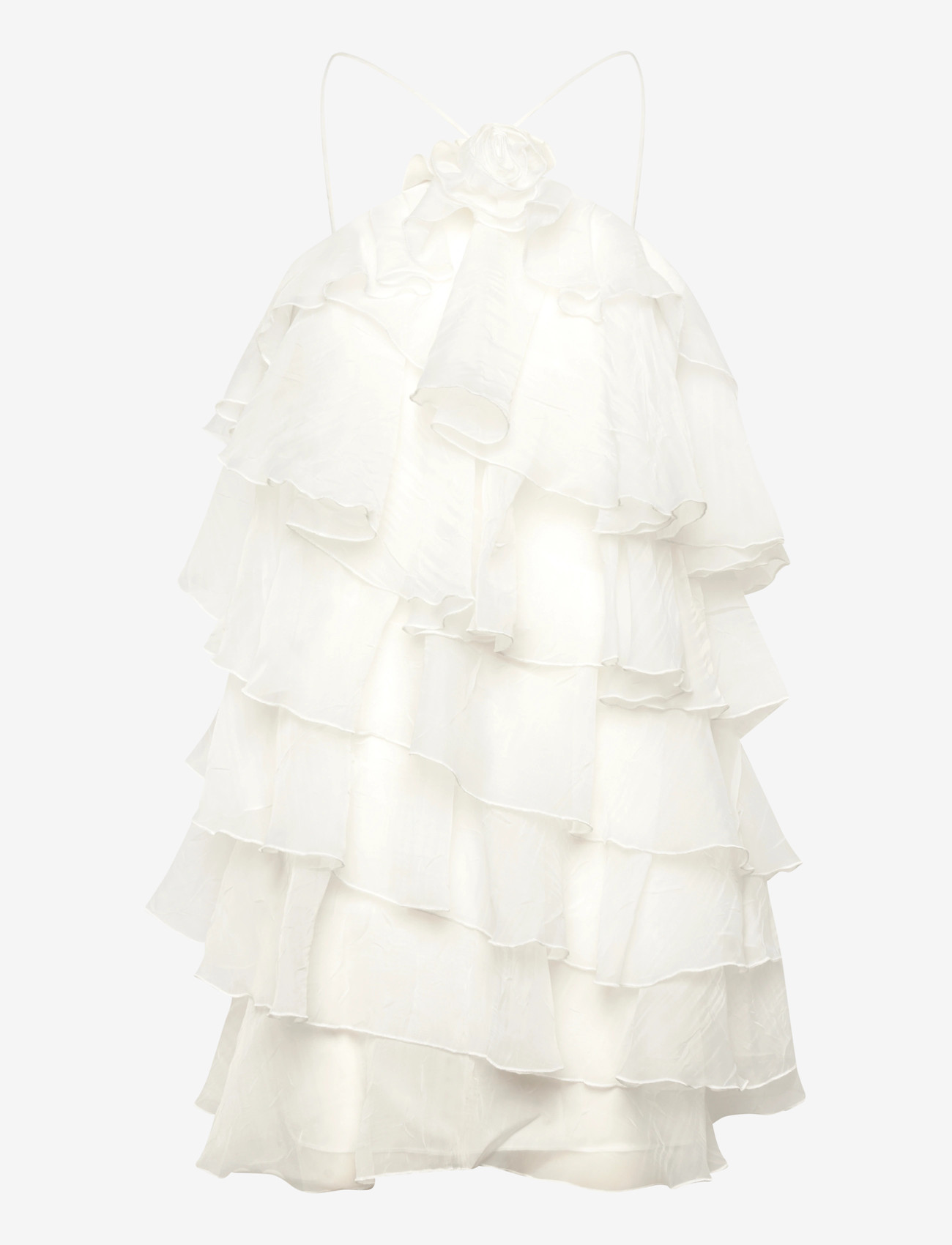 Gina Tricot - Mini frill dress - confirmation - offwhite - 0