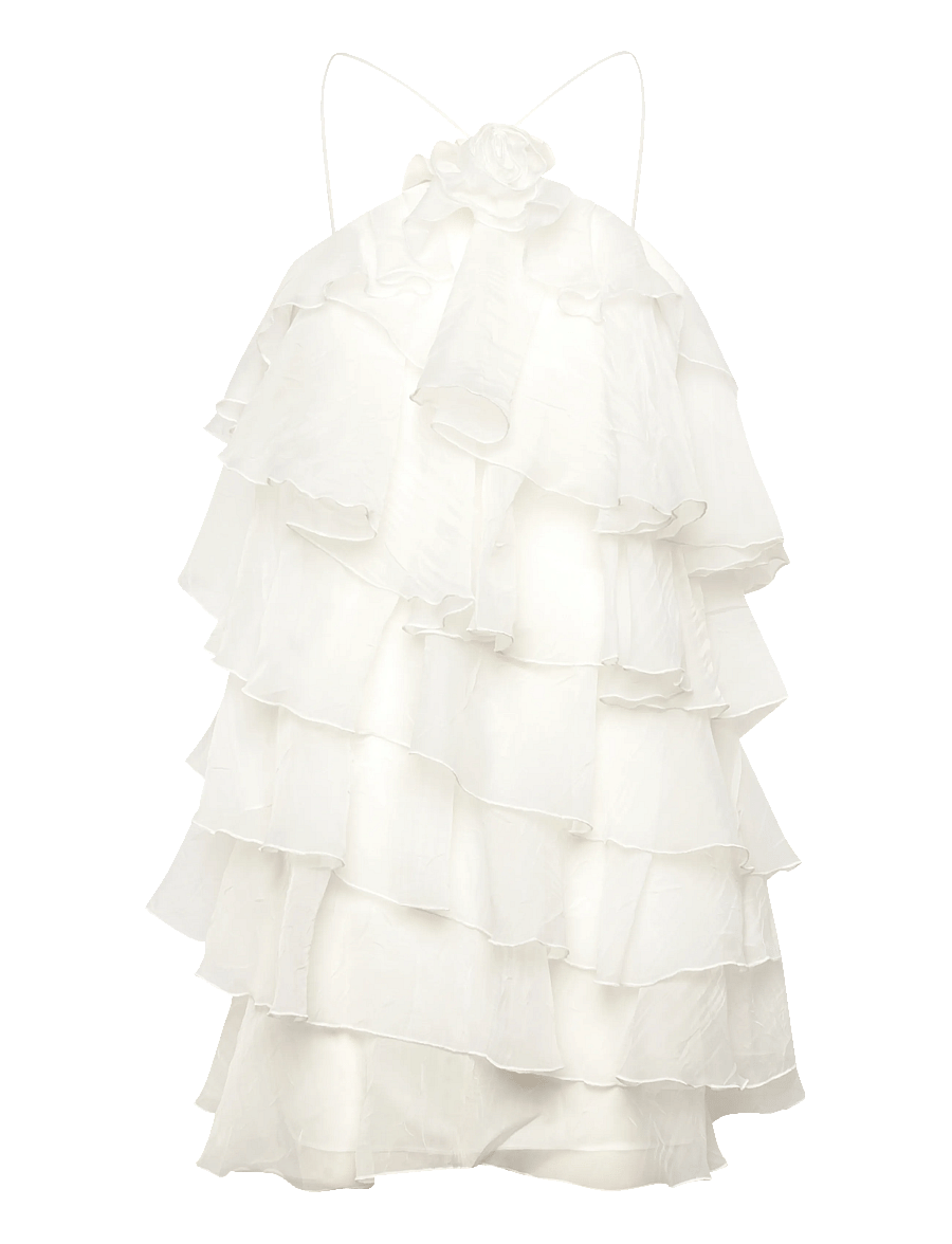 Gina Tricot - Frill mini dress - konfirmatsioon - offwhite - 1