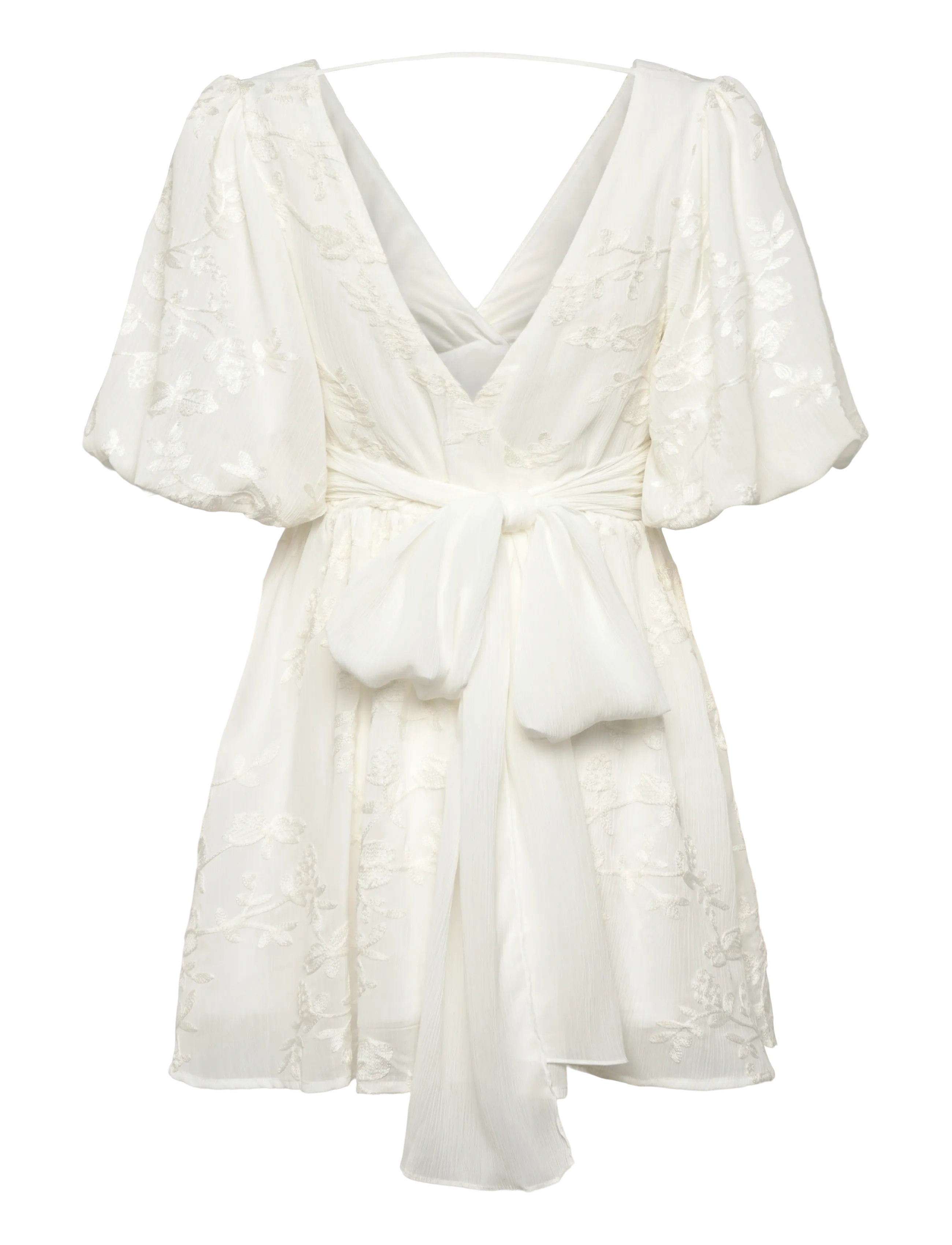 Gina Tricot - Embroidered mini dress - robes courtes - offwhite - 2