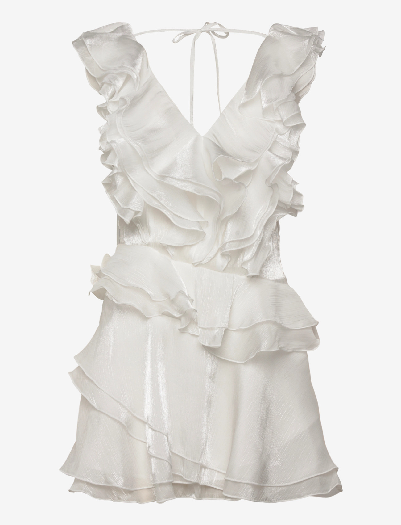 Gina Tricot - Frill mini dress - confirmation - offwhite - 0