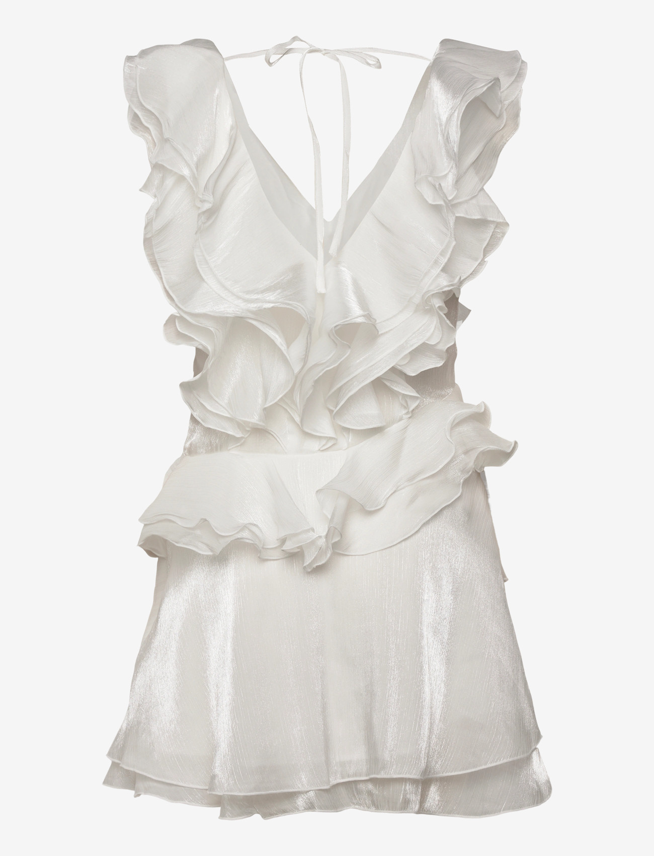 Gina Tricot - Frill mini dress - confirmation - offwhite - 1