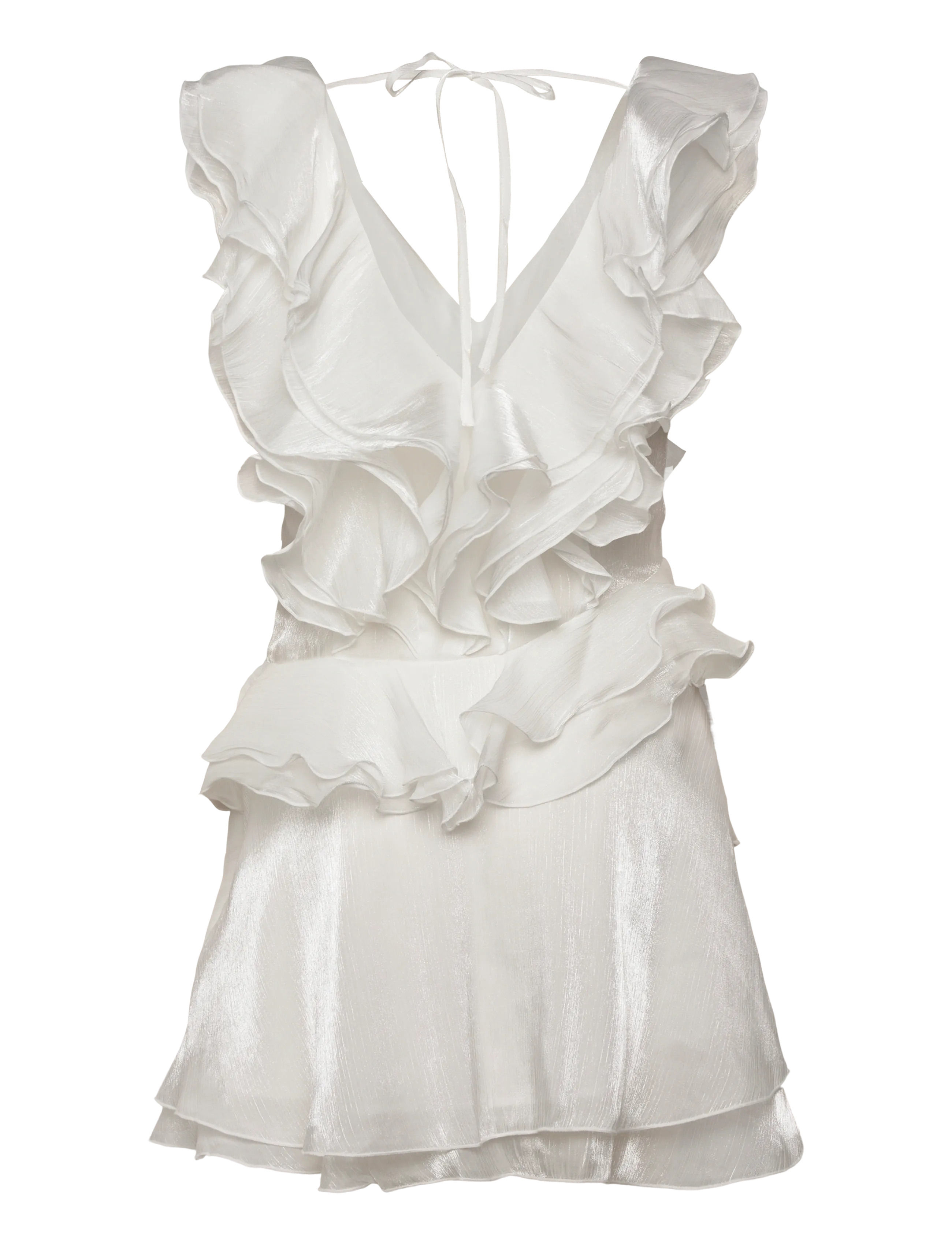 Gina Tricot - Frill mini dress - konfirmatsioon - offwhite - 1