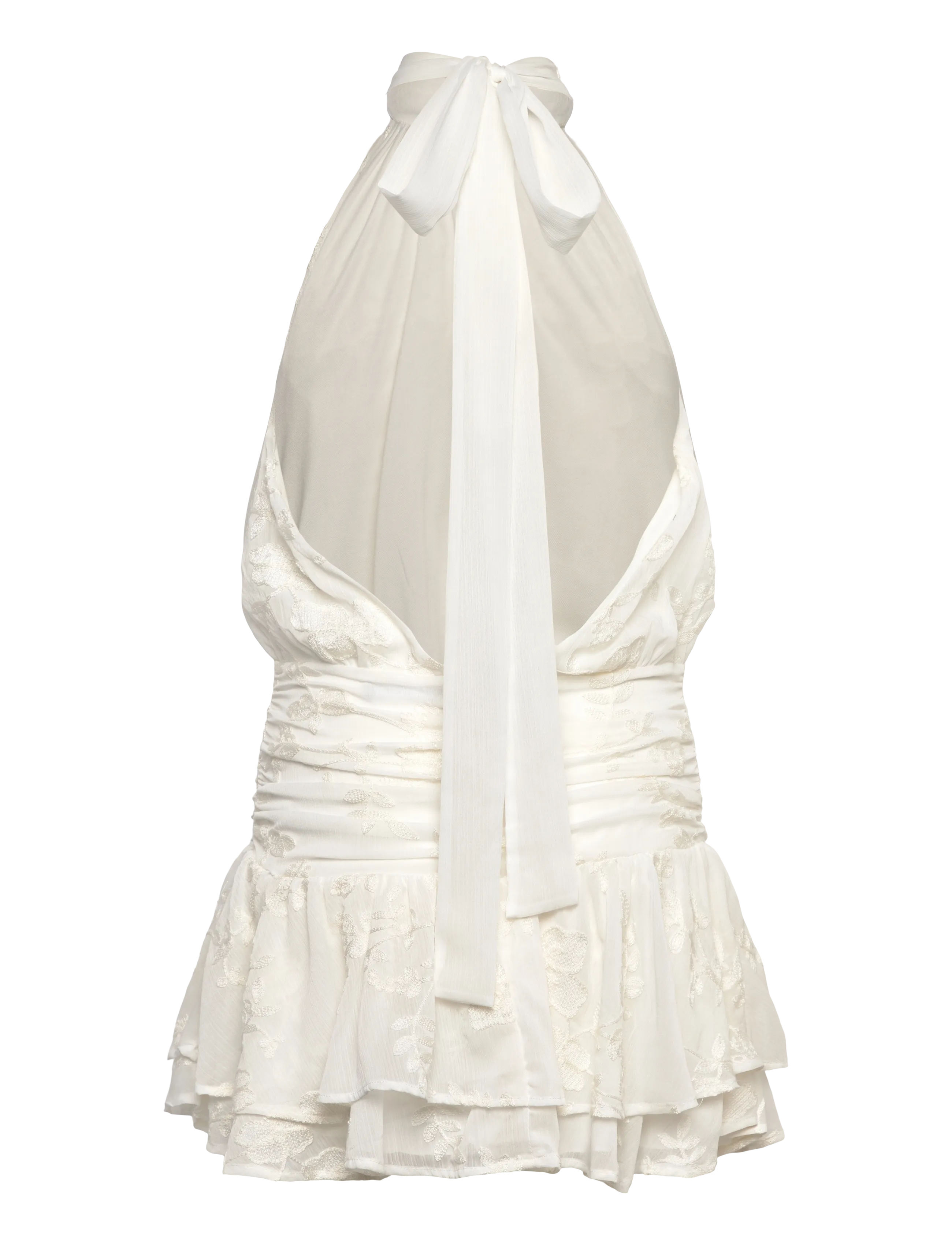Gina Tricot - Embroidery mini dress - offwhite - 2