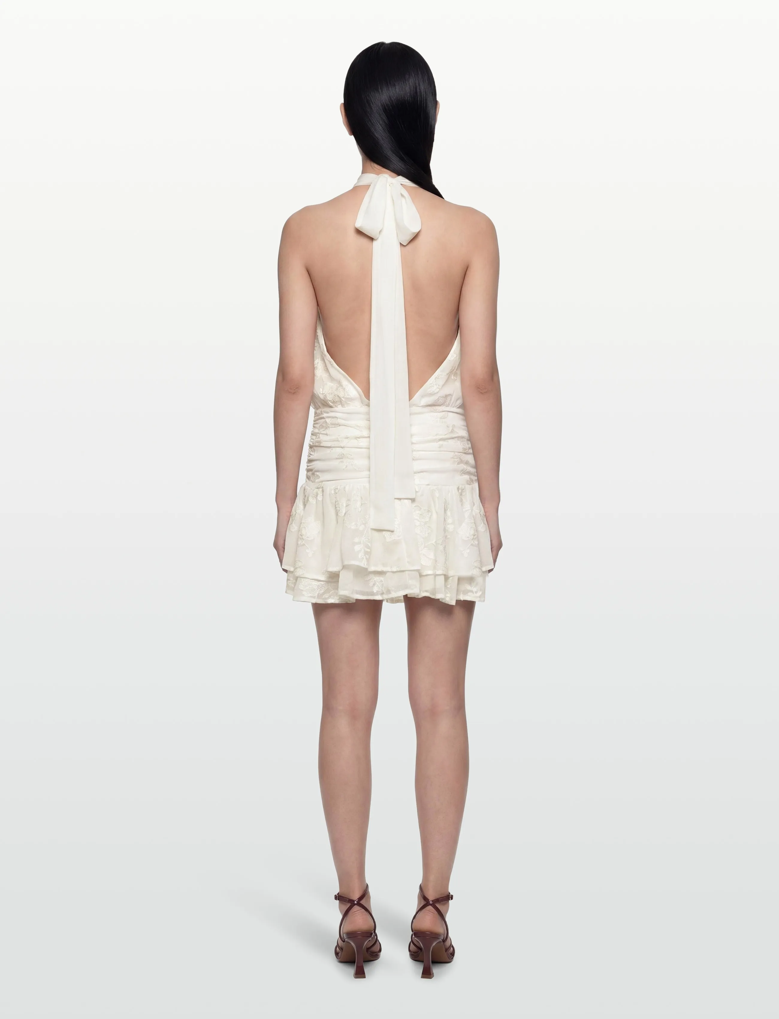 Gina Tricot - Embroidery mini dress - offwhite - 4