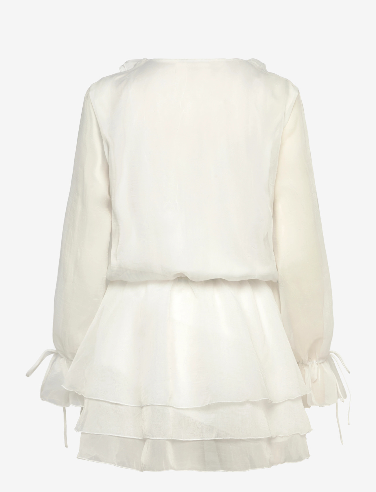 Gina Tricot - Long sleeve frill mini dress - konfirmation - offwhite - 1
