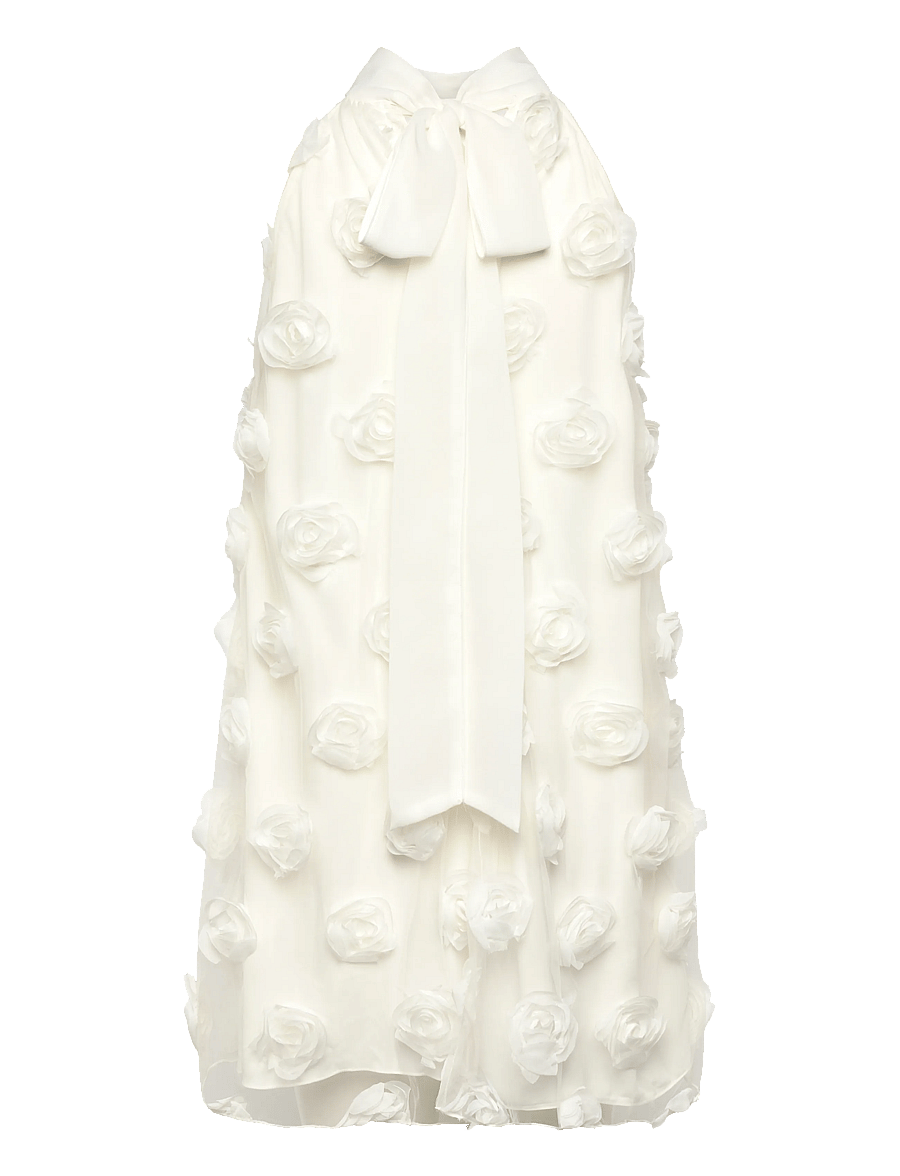 Gina Tricot - Wide halterneck mini dress - korta klänningar - offwhite - 2