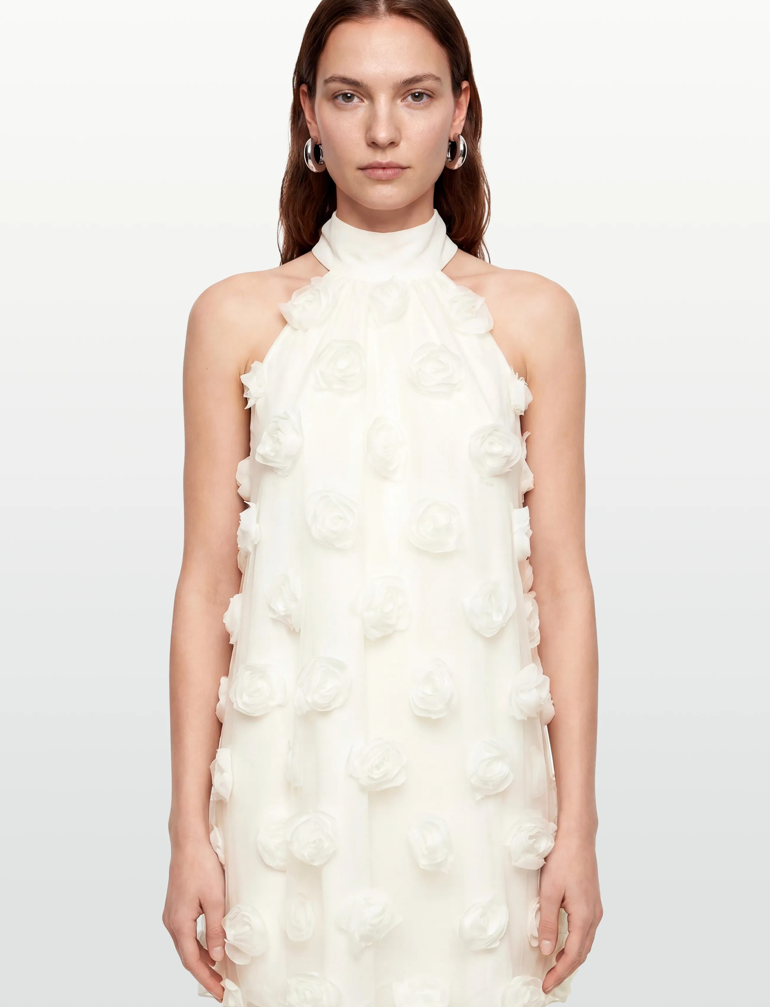 Gina Tricot - Wide halterneck mini dress - korte jurken - offwhite - 3