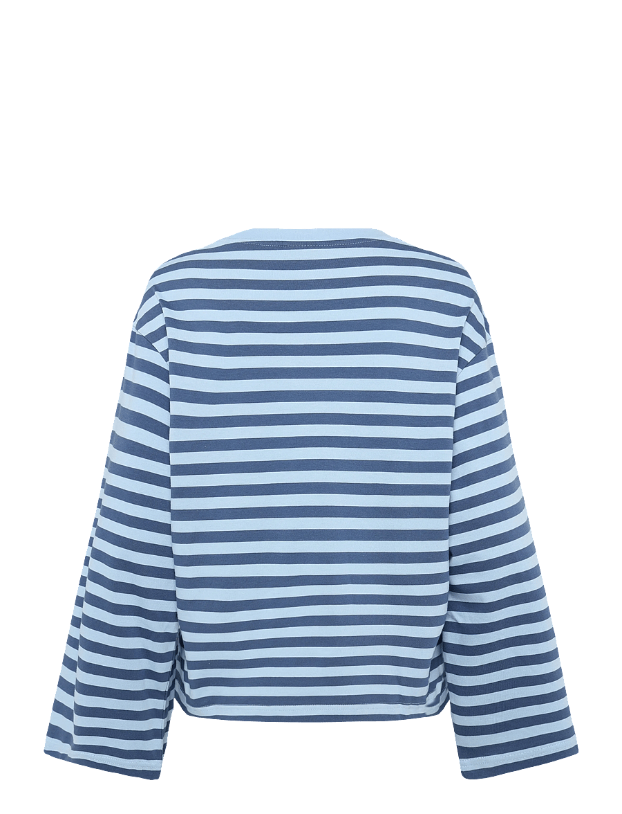 Gina Tricot - Stripe long sleeve tee - blue horizon stripe - 1