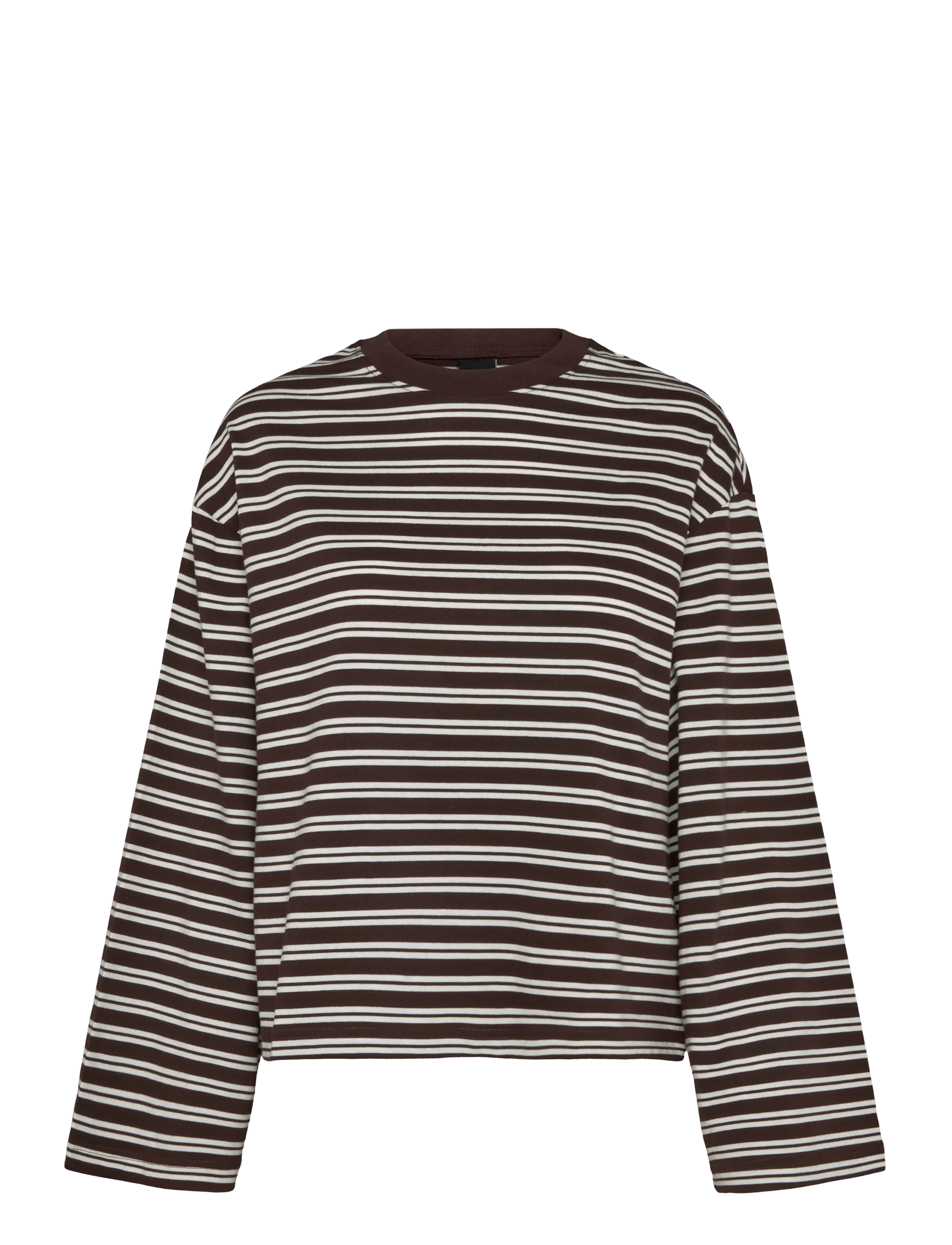 Gina Tricot Stripe long sleeve tee - Langærmede toppe - CHICORY COFFEE (7086) / brown