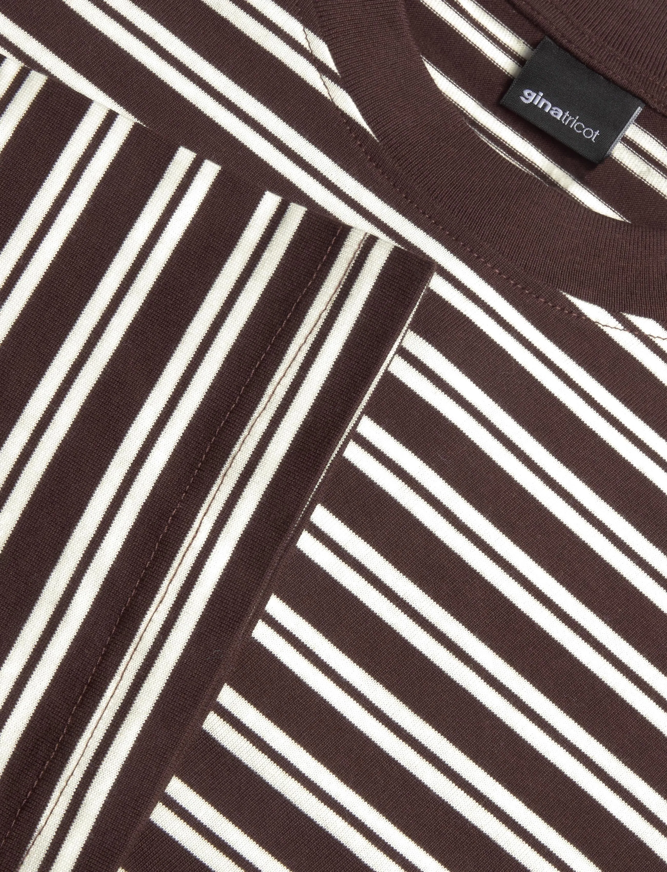 Gina Tricot - Stripe long sleeve tee - langærmede toppe - chicory coffee (7086) - 2