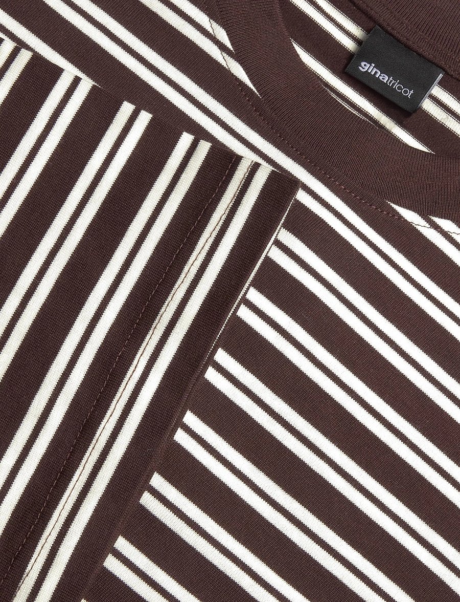 Gina Tricot - Stripe long sleeve tee - langærmede toppe - chicory coffee (7086) - 2