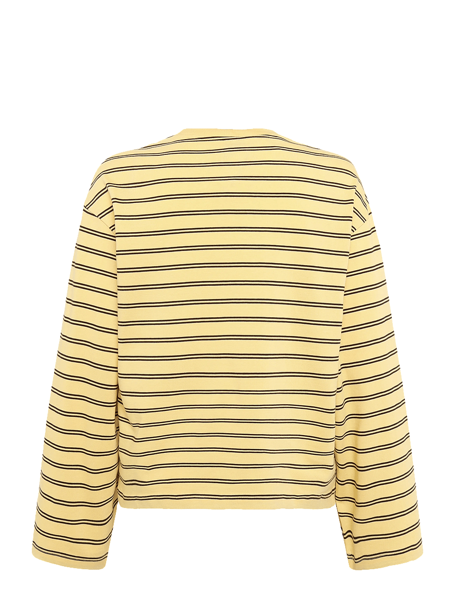 Gina Tricot - Stripe long sleeve tee - golden haze stripe - 1