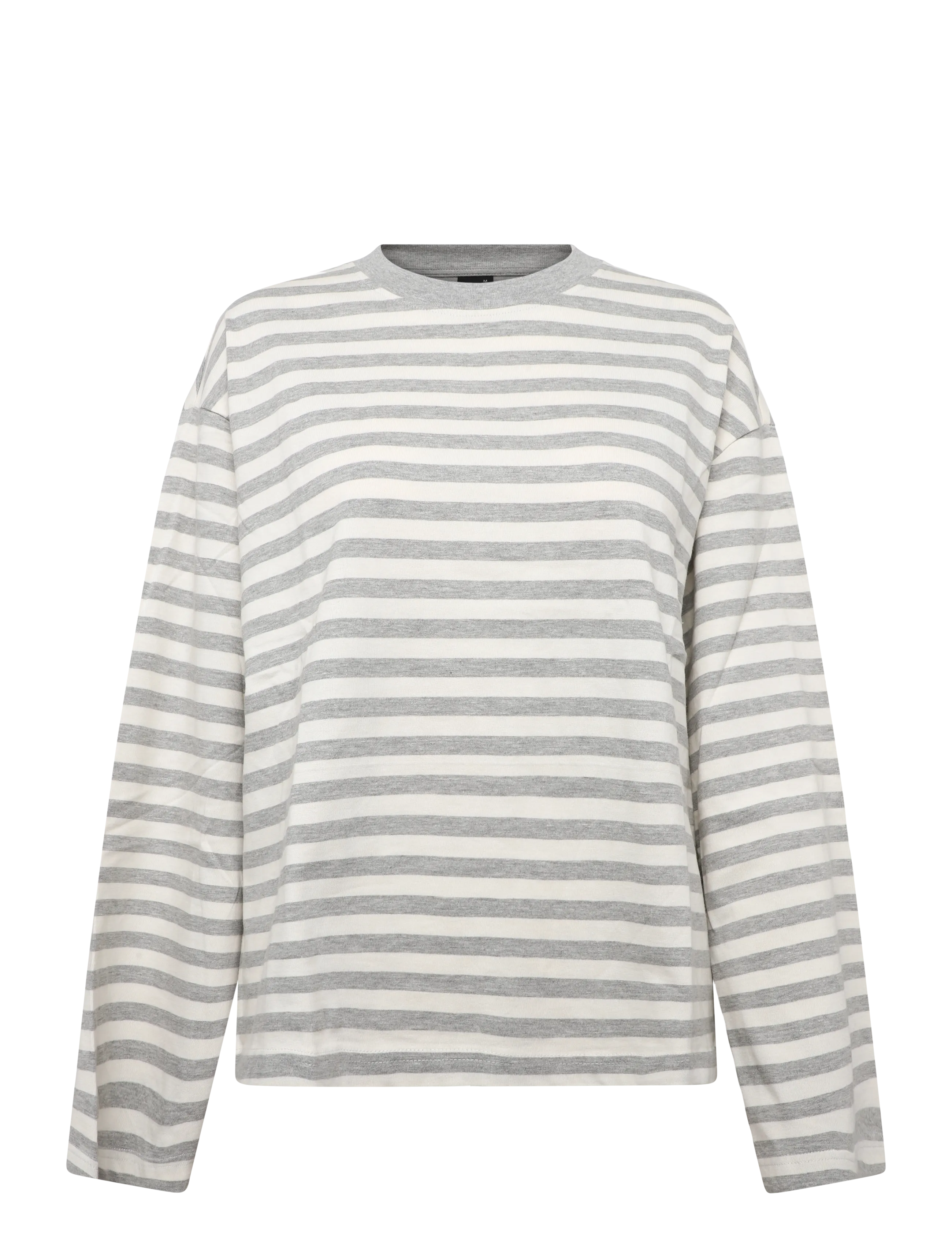 Gina Tricot Stripe long sleeve tee - Gina Tricot - LT GREY MEL STRIPE / grey