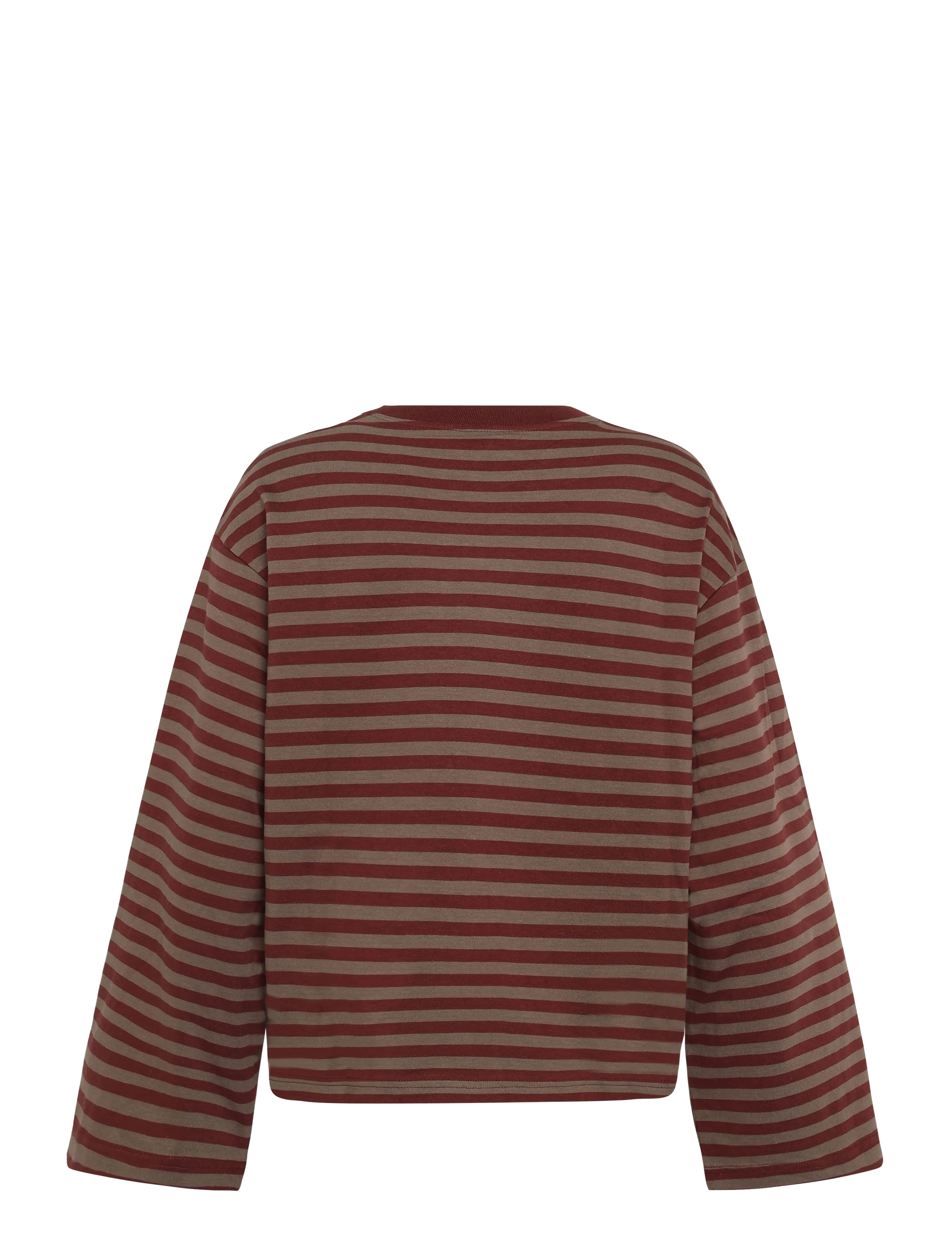 Gina Tricot - Stripe long sleeve tee - langärmlige tops - morel stripe - 1
