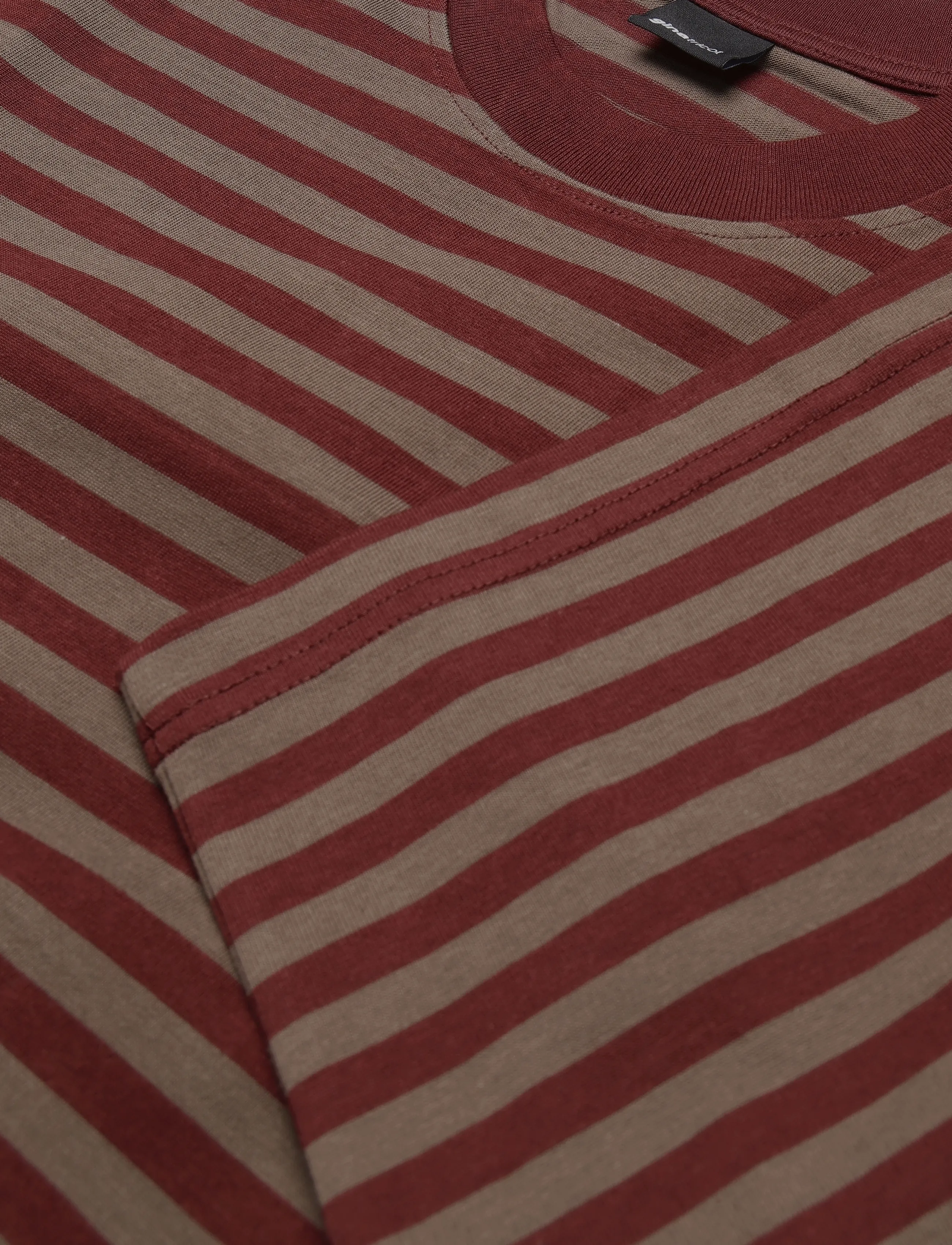 Gina Tricot - Stripe long sleeve tee - langärmlige tops - morel stripe - 2