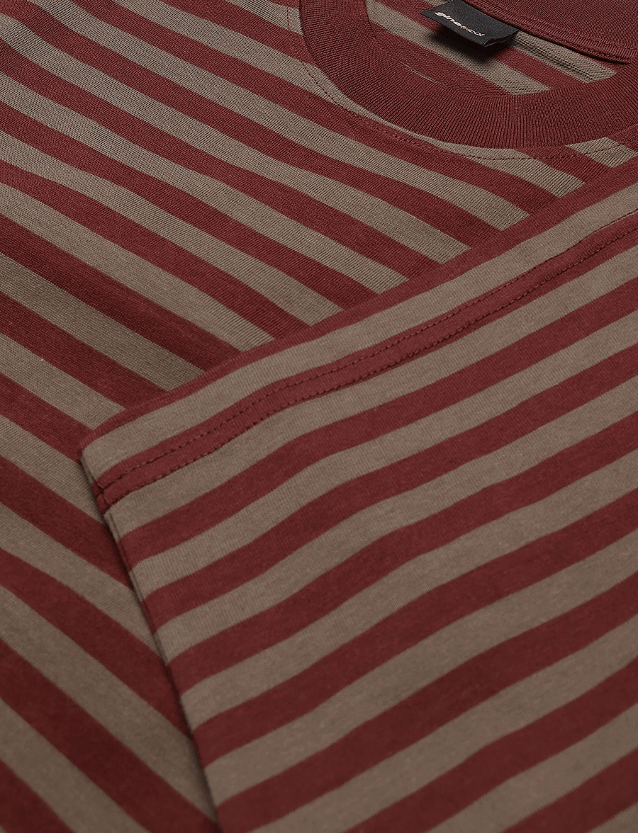 Gina Tricot - Stripe long sleeve tee - langärmlige tops - morel stripe - 2
