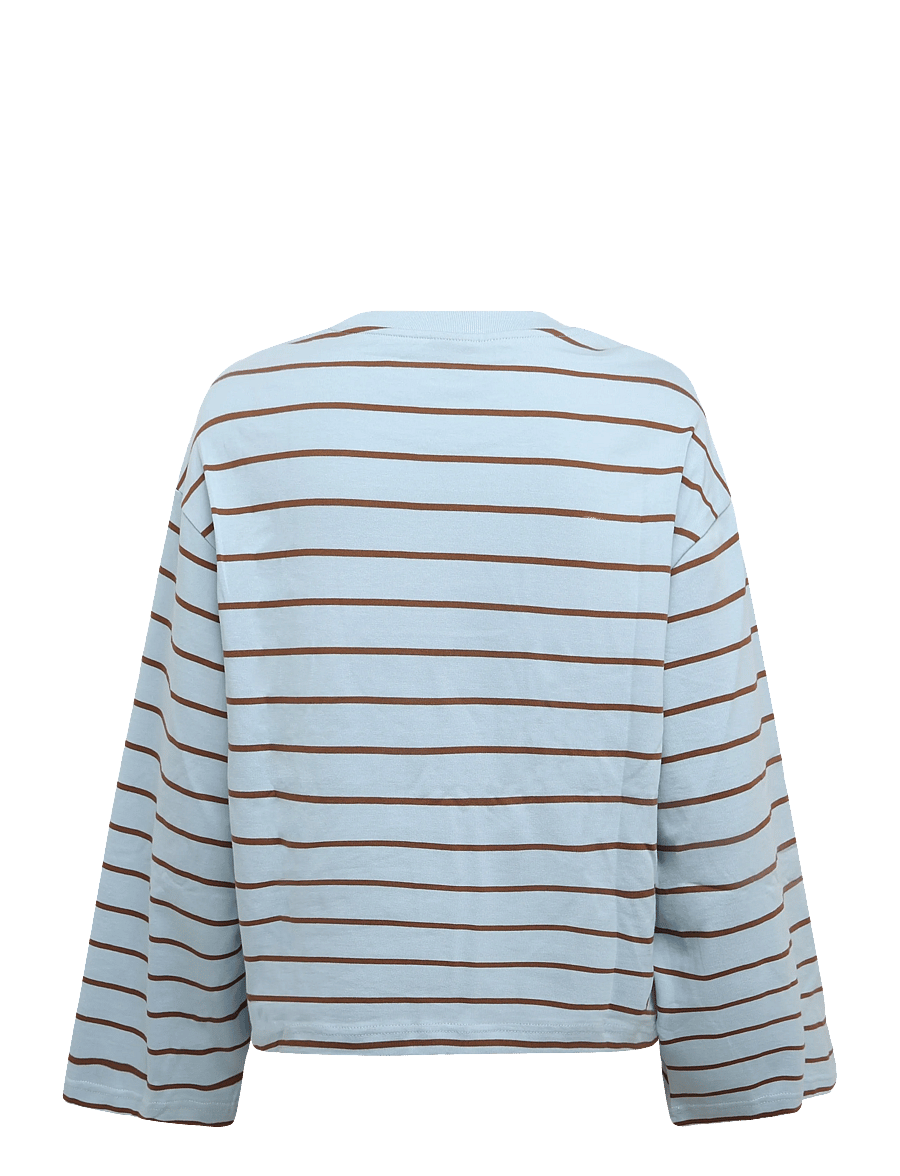 Gina Tricot - Stripe long sleeve tee - langærmede toppe - skyride stripe - 1