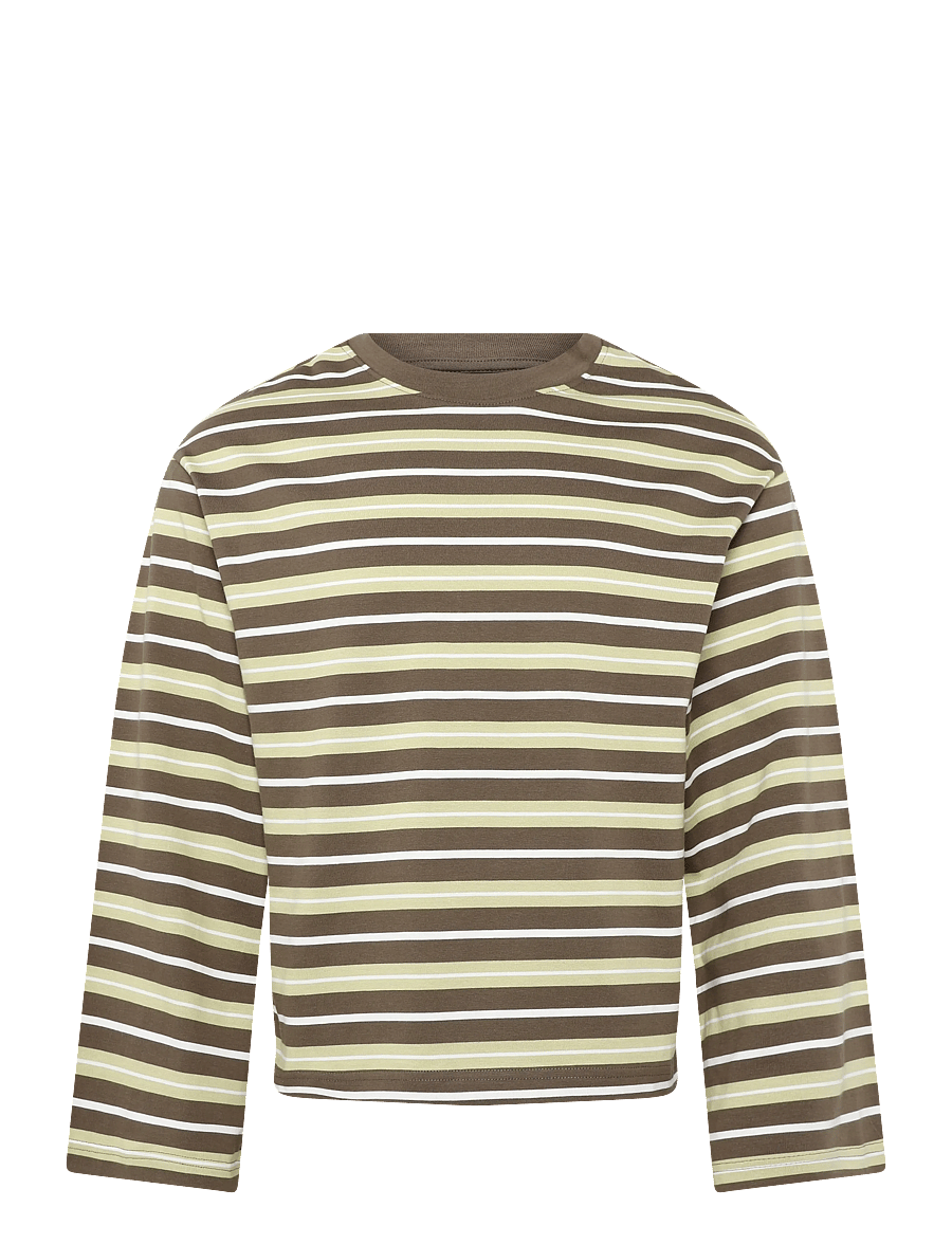Gina Tricot - Stripe long sleeve tee - pikkade varrukatega topid - weeping willow - 0