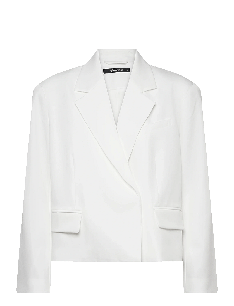 Gina Tricot - Boxy blazer - oversized blazere - white (1000) - 0