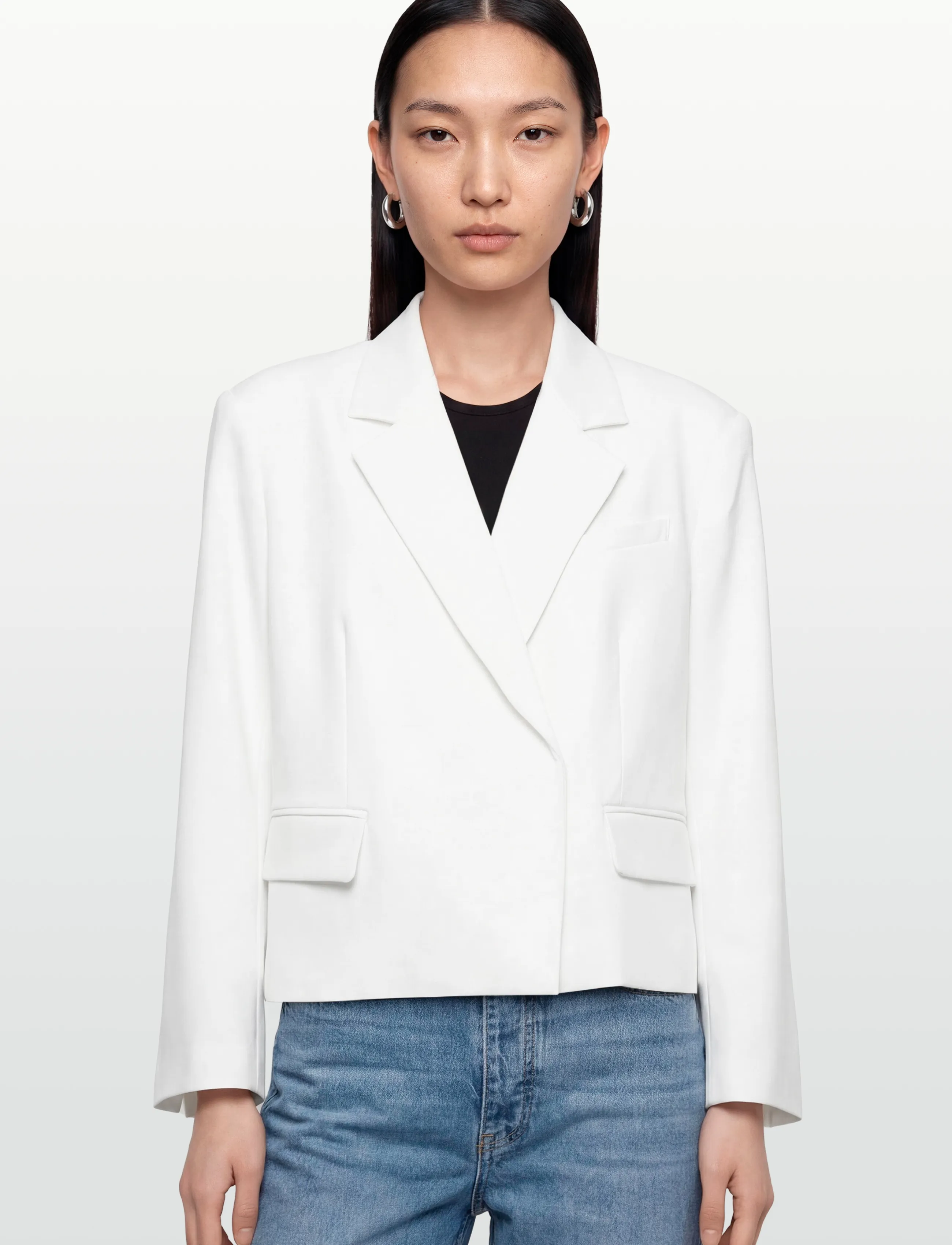 Gina Tricot - Boxy blazer - oversized blazere - white (1000) - 3