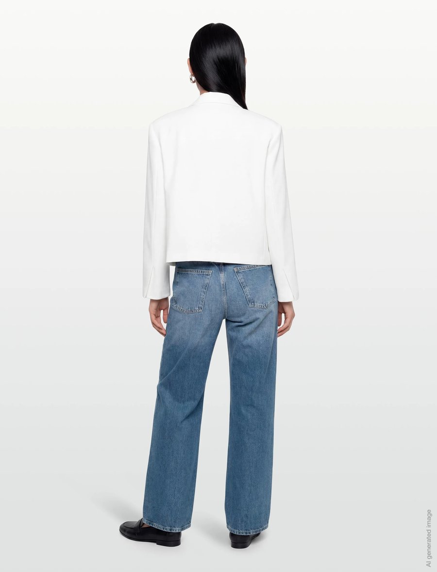 Gina Tricot - Boxy blazer - oversized blazere - white (1000) - 4
