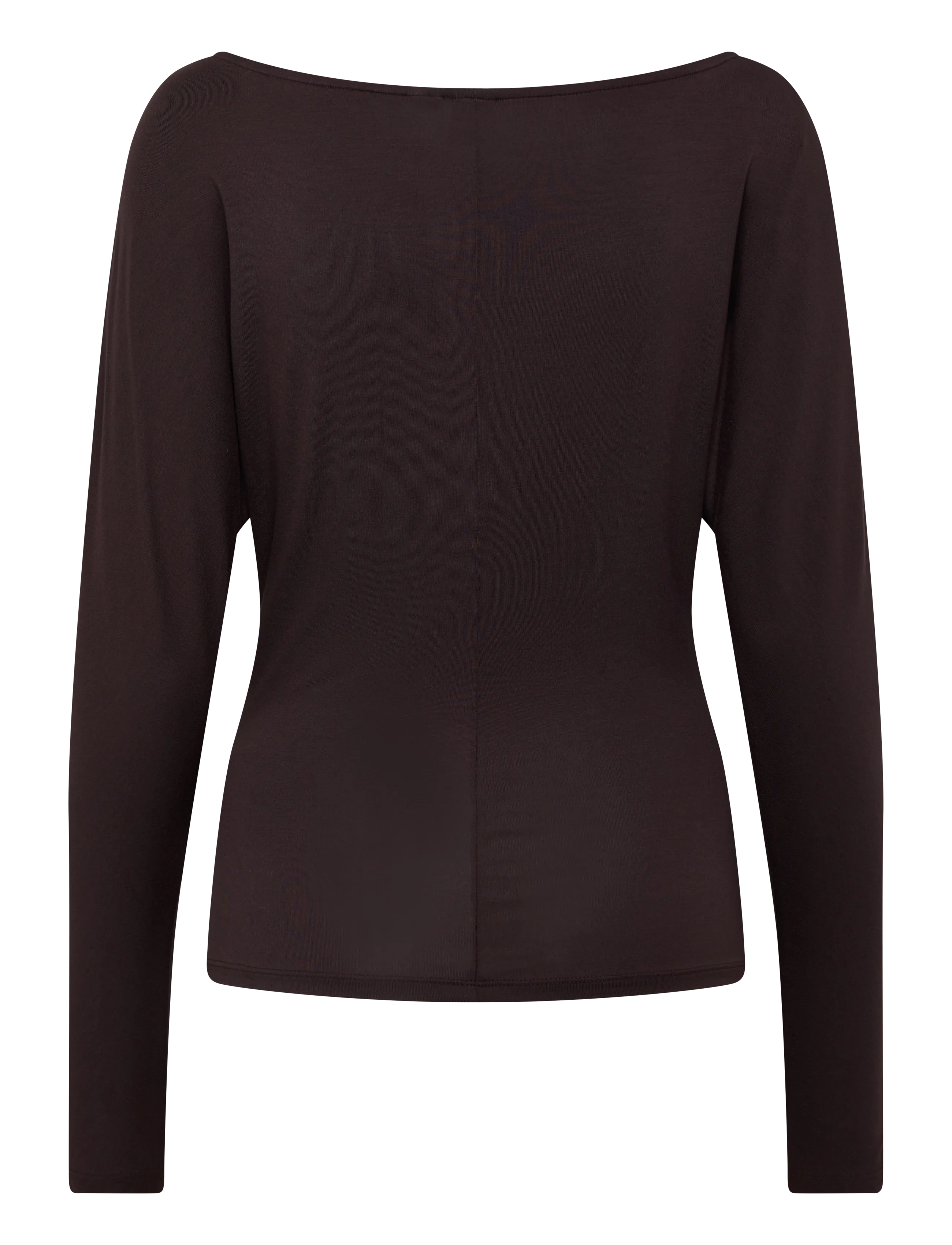 Gina Tricot - Soft slouchy loungewear top - long-sleeved tops - chocolate plum (4015) - 1