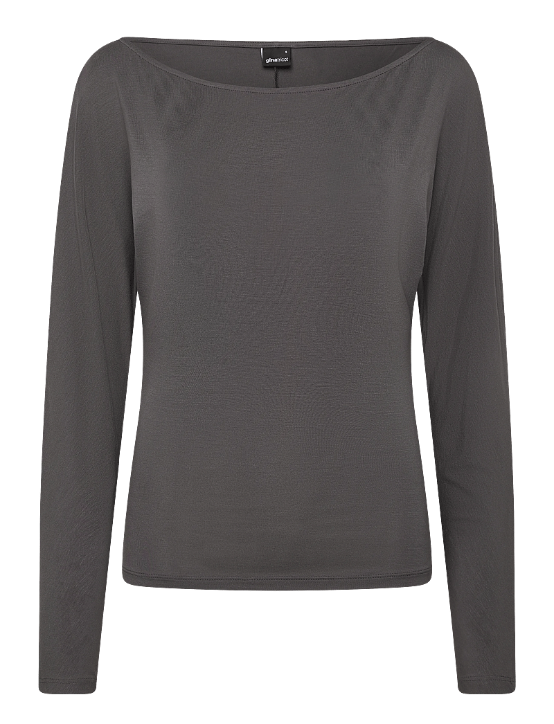 Gina Tricot - Soft slouchy loungewear top - långärmade toppar - stone (7419) - 0