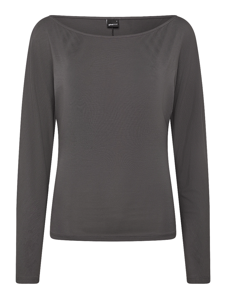 Gina Tricot - Soft slouchy loungewear top - long-sleeved tops - stone (7419) - 0