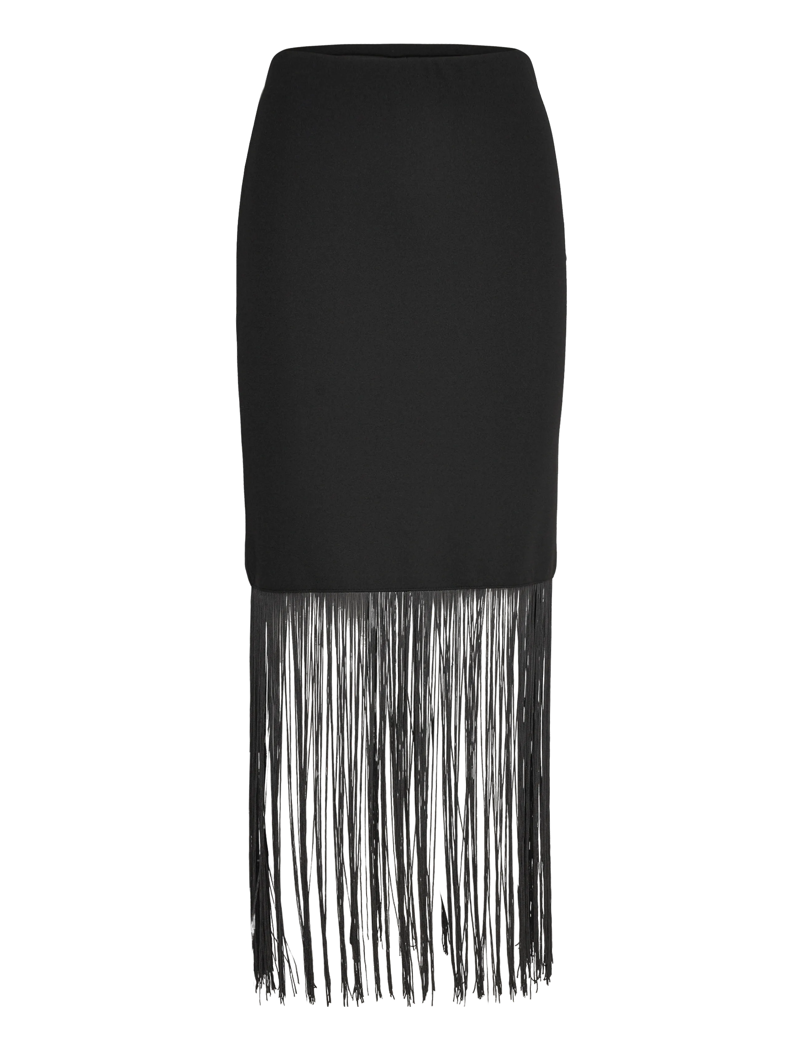 Gina Tricot Fringe skirt - Tøj - BLACK (9000) / black