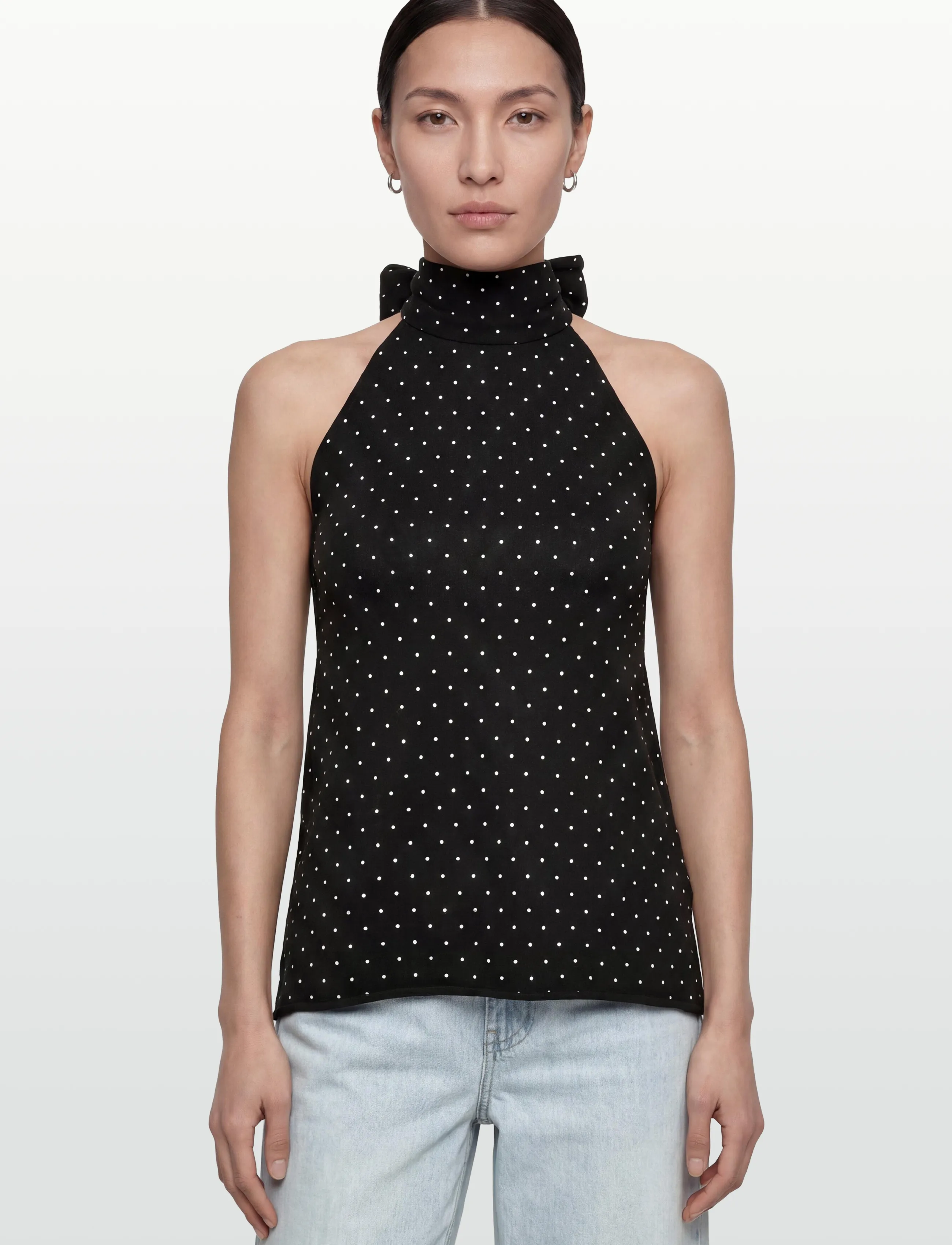 Gina Tricot - Polka dot knitted top - topid ja varrukateta alussärgid - offwhite dot (1526) - 3