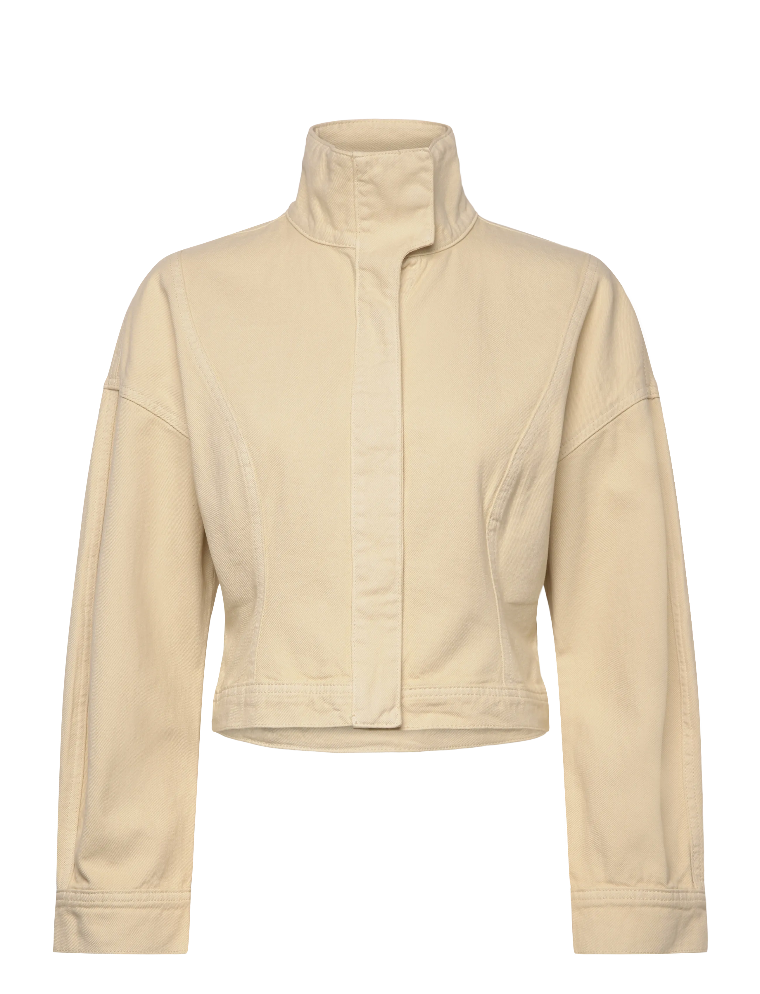 Gina Tricot Sculpted denim jacket - Forårsjakker - BUTTER YELLOW (2076) / yellow