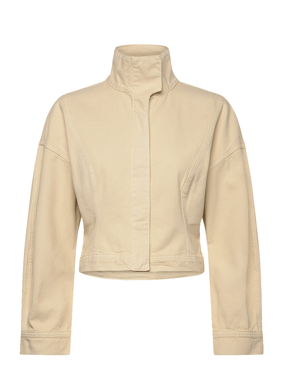 Gina Tricot - Sculpted denim jacket - denimjakker - butter yellow (2076) - 0