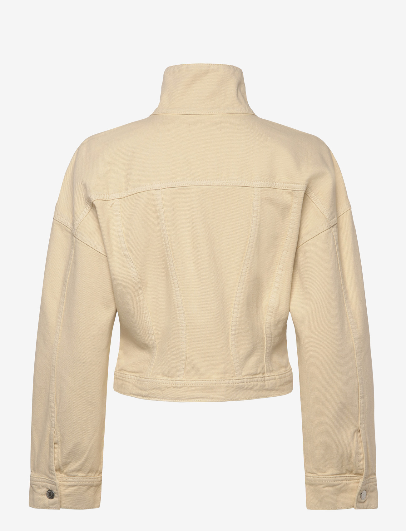 Gina Tricot - Sculpted denim jacket - forårsjakker - butter yellow (2076) - 1