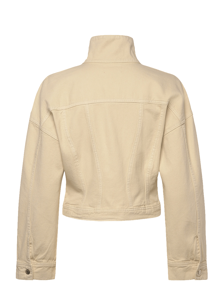 Gina Tricot - Sculpted denim jacket - denimjakker - butter yellow (2076) - 1