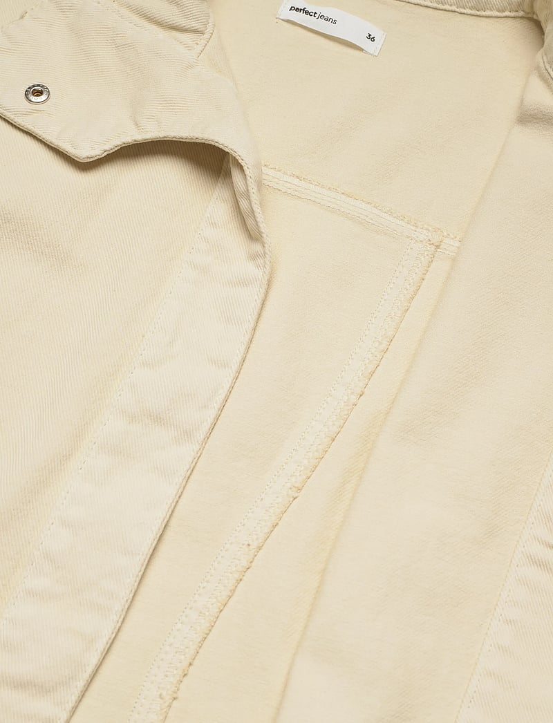 Gina Tricot - Sculpted denim jacket - forårsjakker - butter yellow (2076) - 3