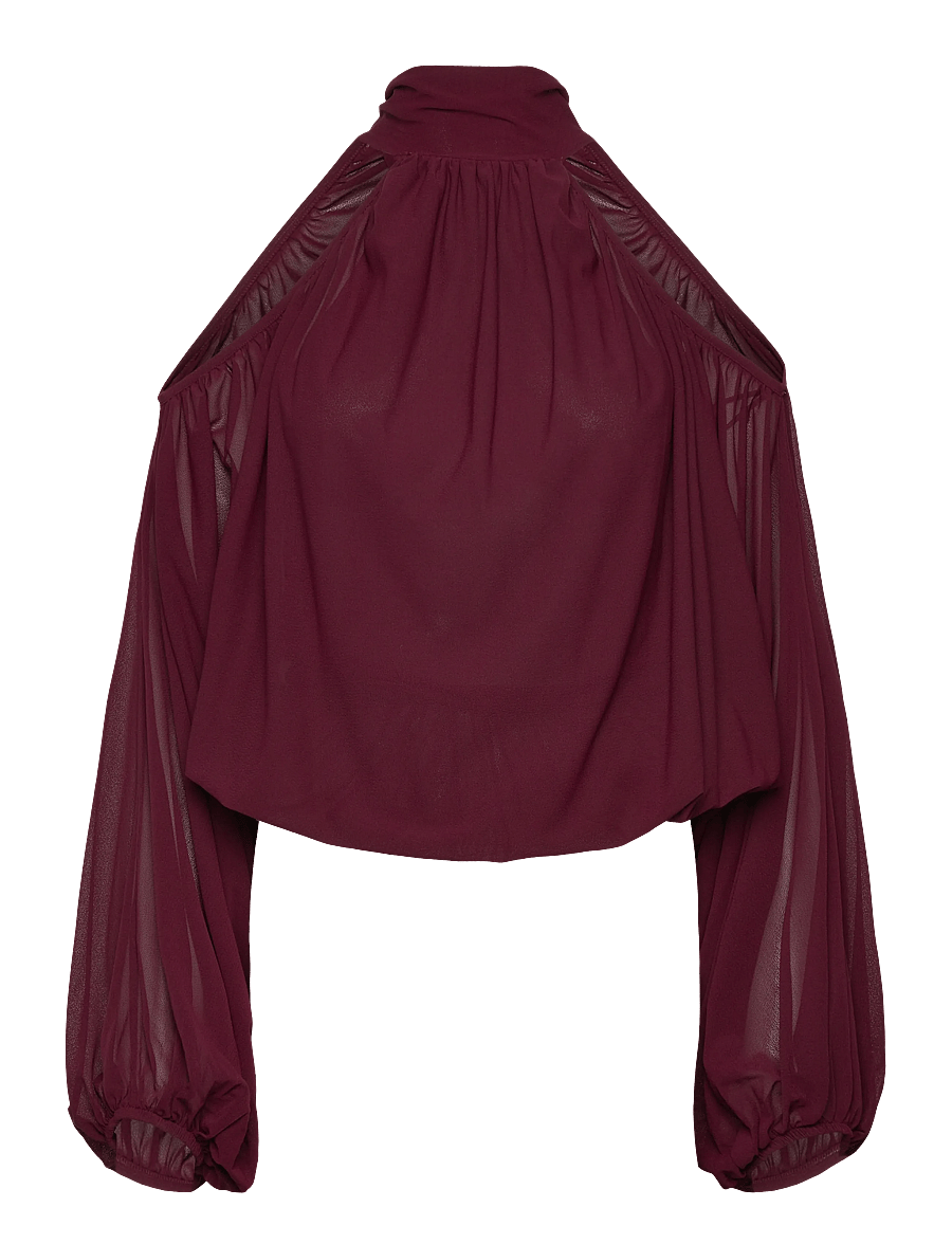 Gina Tricot - Boho blouse - langærmede bluser - wine tasting (3435) - 0