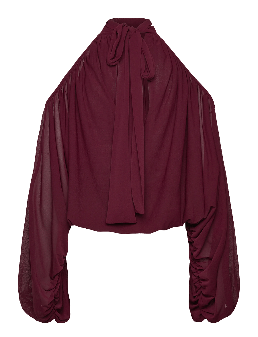 Gina Tricot - Boho blouse - langærmede bluser - wine tasting (3435) - 1
