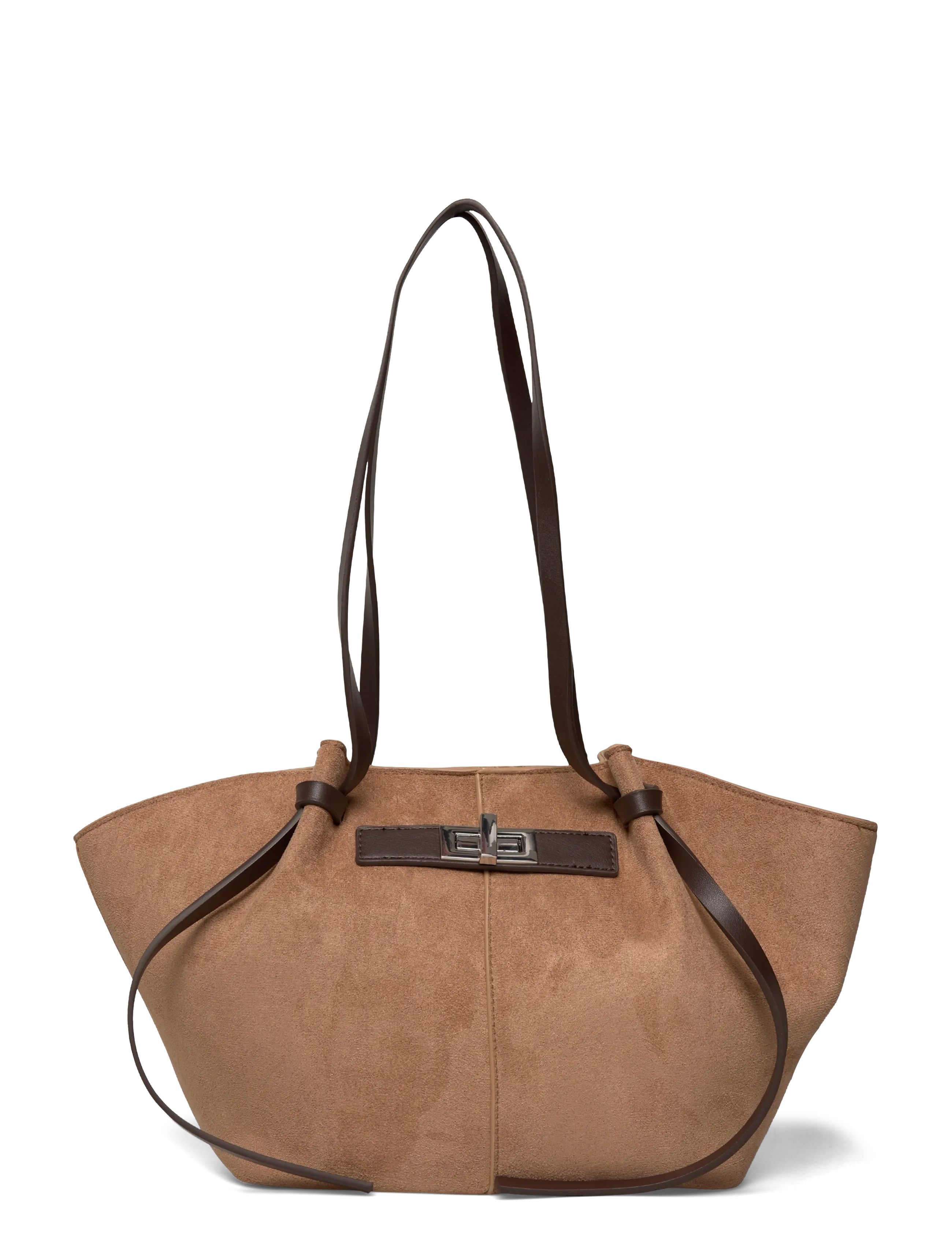 Gina Tricot Midi long strap bag - Väskor - MULTI BROWN / beige