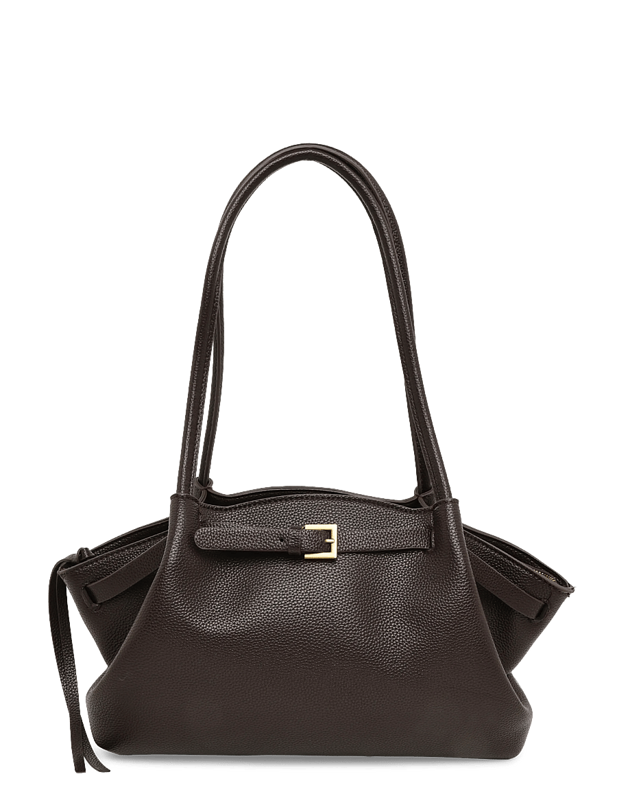 Gina Tricot - Midi fold detail bag - erilised sündmused - brown - 0
