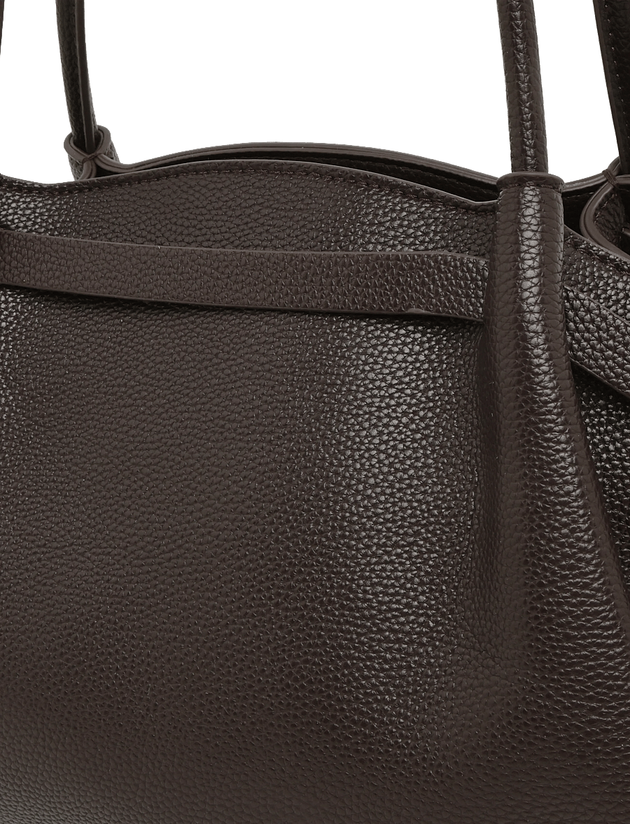 Gina Tricot - Midi fold detail bag - erilised sündmused - brown - 2