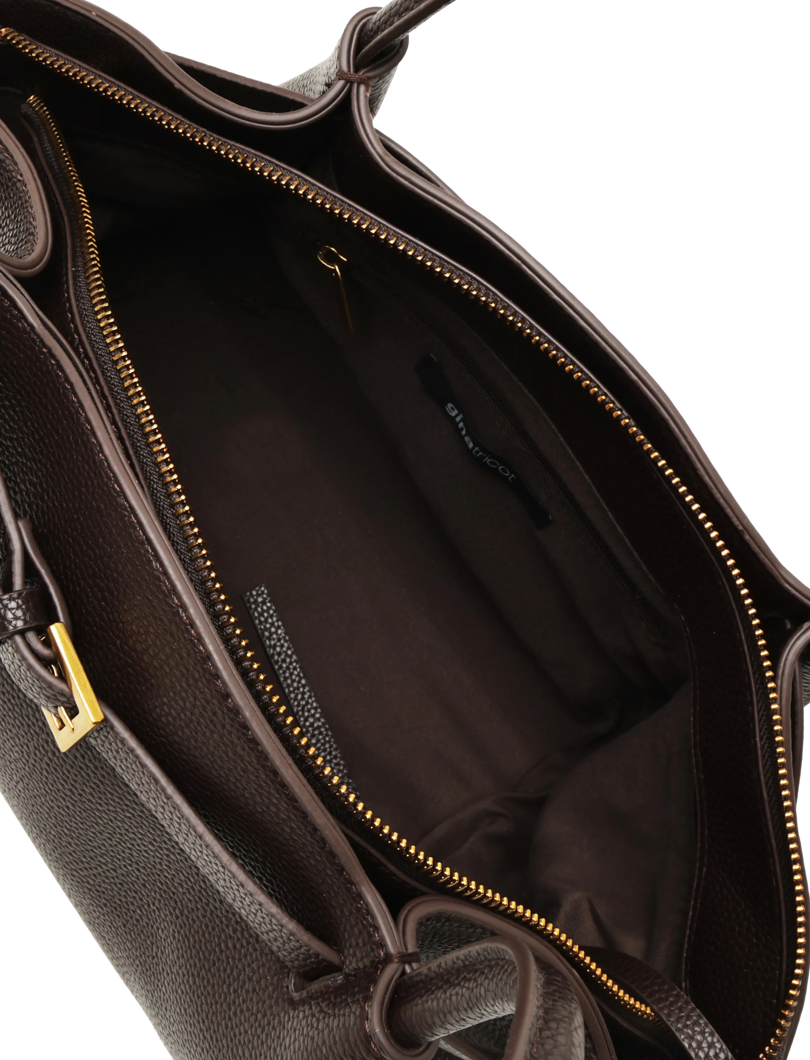 Gina Tricot - Midi fold detail bag - erilised sündmused - brown - 3