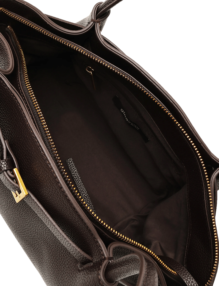 Gina Tricot - Midi fold detail bag - erilised sündmused - brown - 3