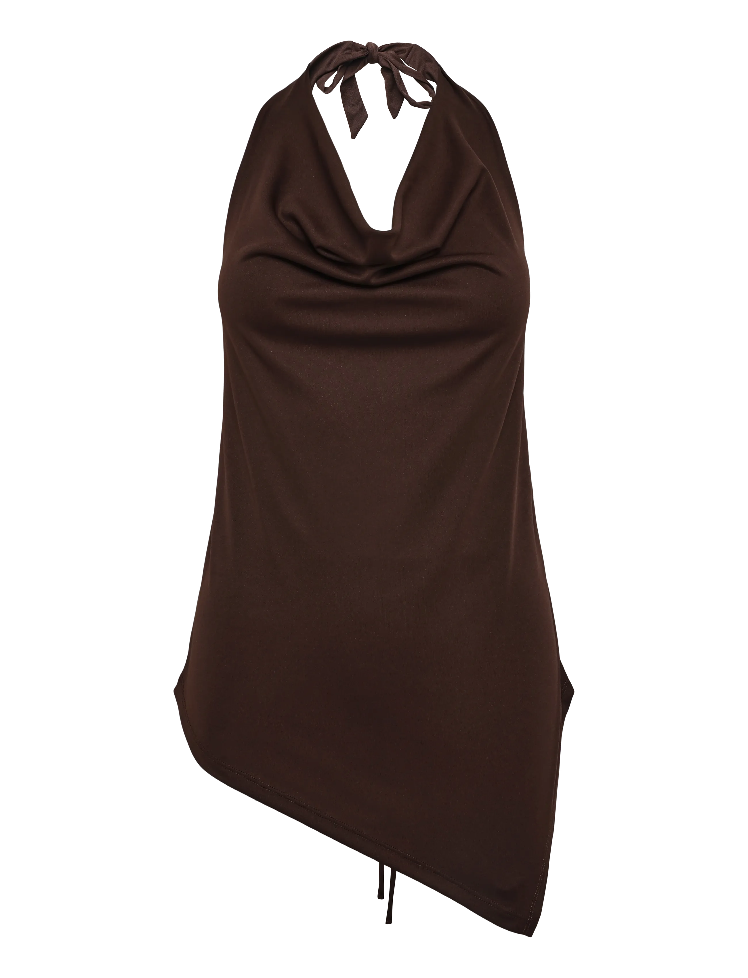 Gina Tricot Tie back halterneck top - Noor - CHICORY COFFEE (7086) / brown