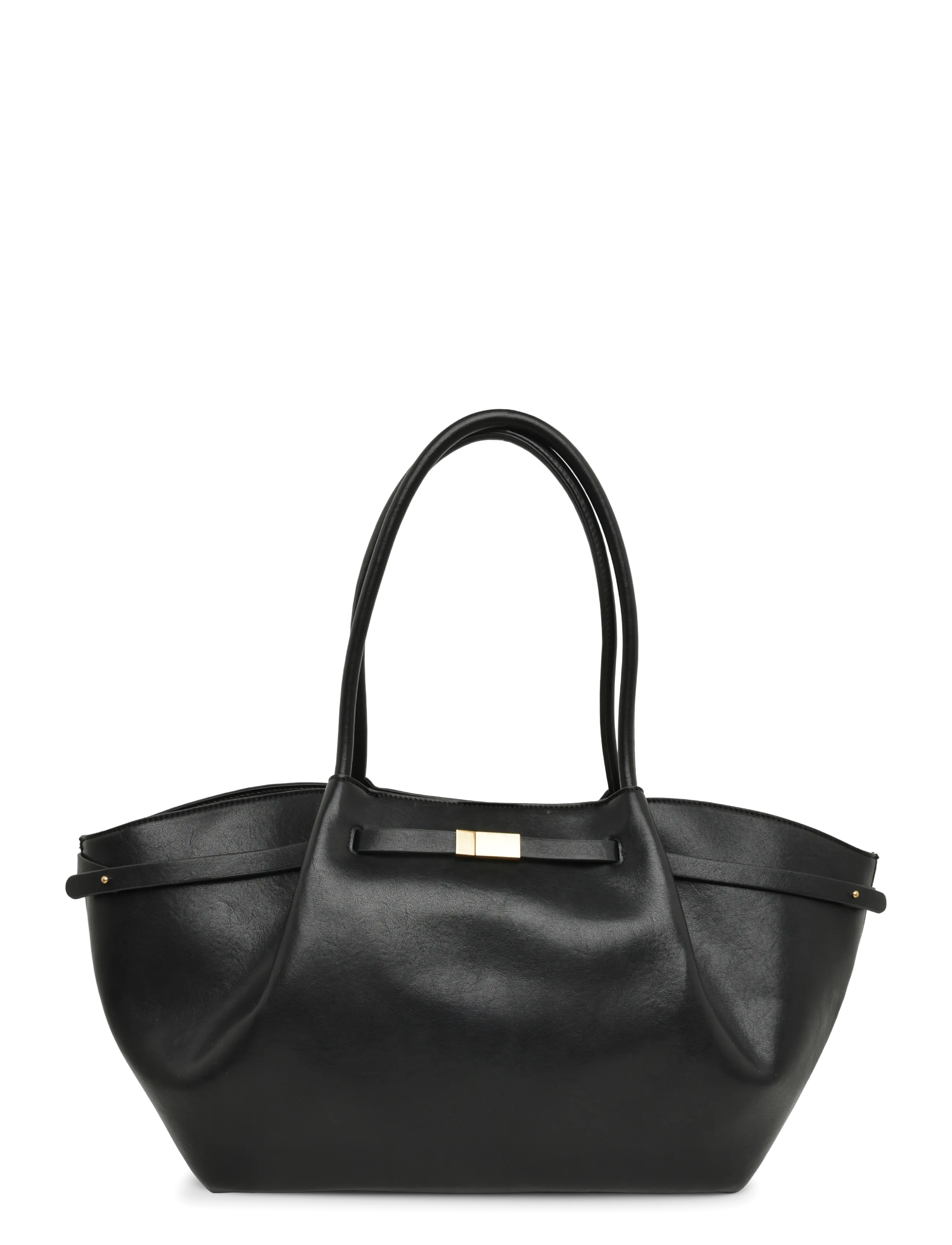 Gina Tricot Large fold detail bag - Gina Tricot - BLACK (9000) / black