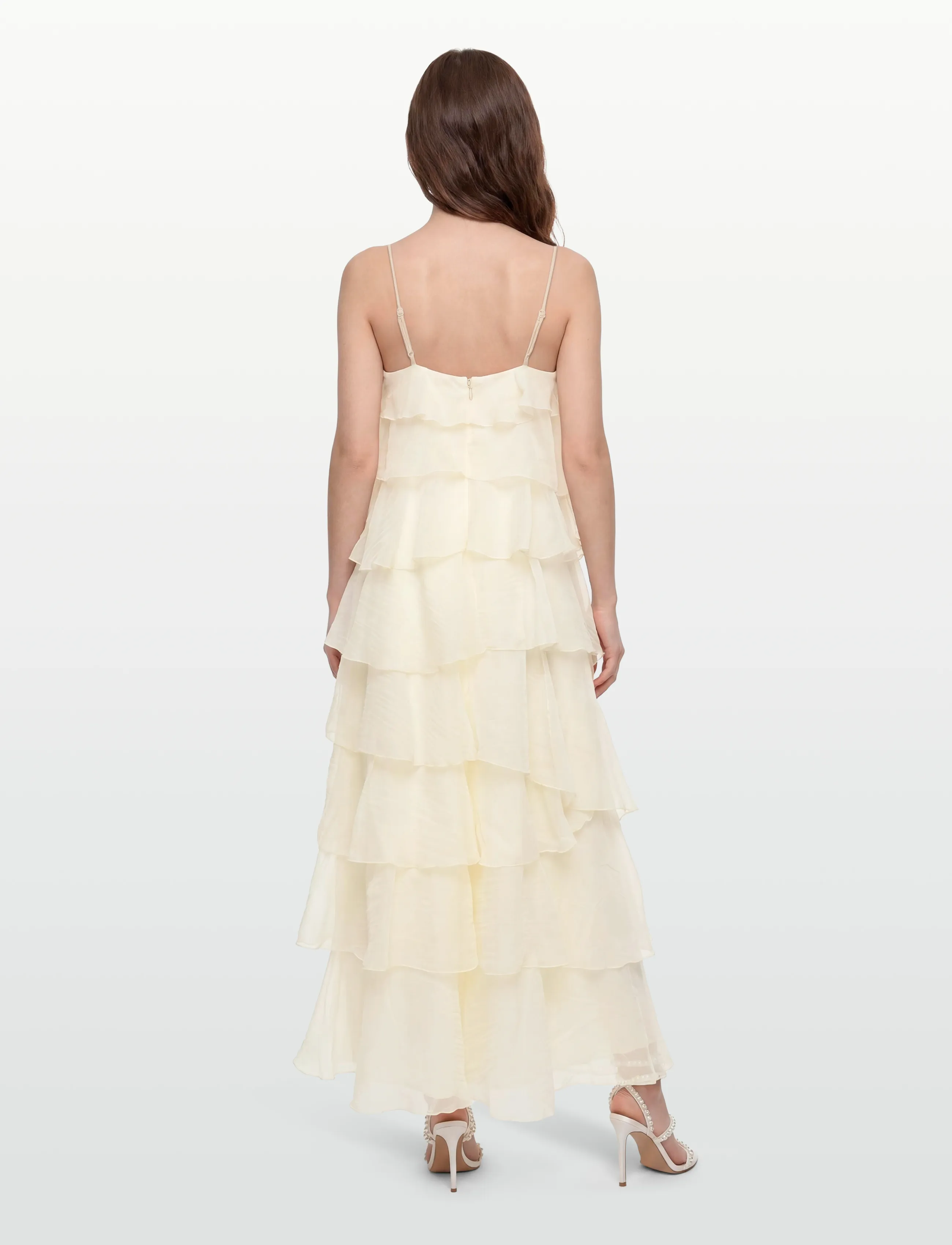 Gina Tricot - Frill maxi dress - maxi kjoler - creme (1263) - 4