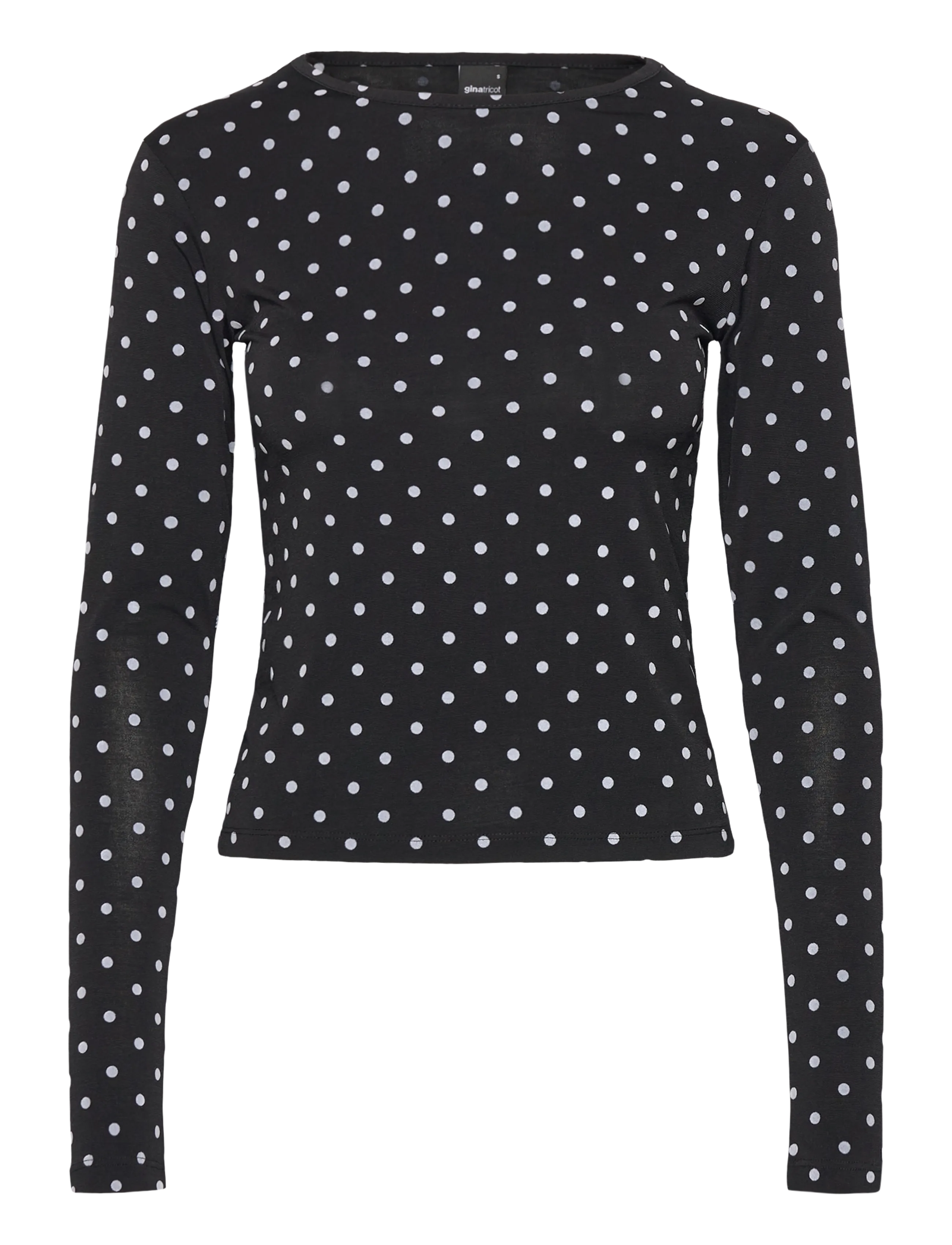 Gina Tricot Dot top - T-shirts & Toppe - BLACK DOT (9361) / black
