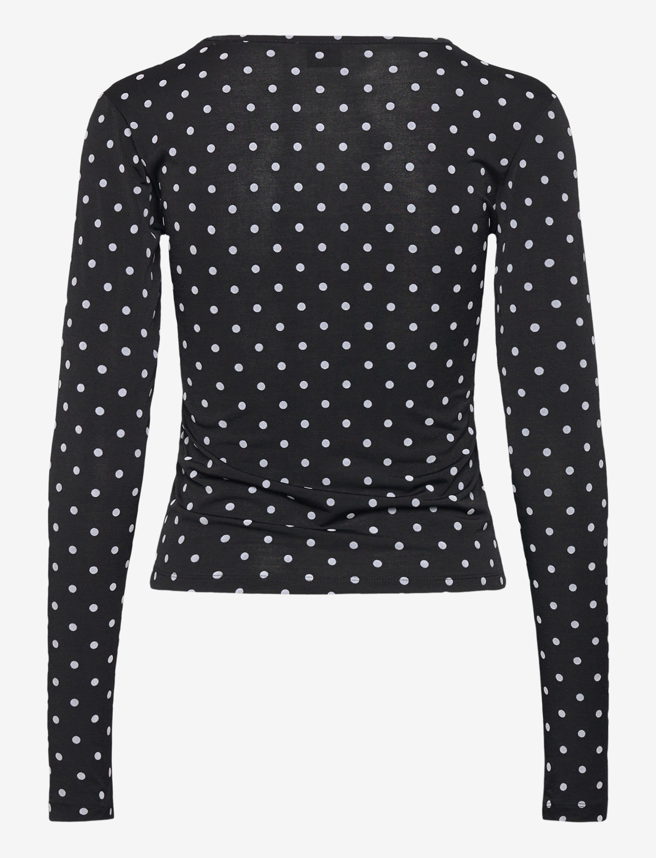 Gina Tricot - Dot top - pitkähihaiset paidat - black dot (9361) - 1