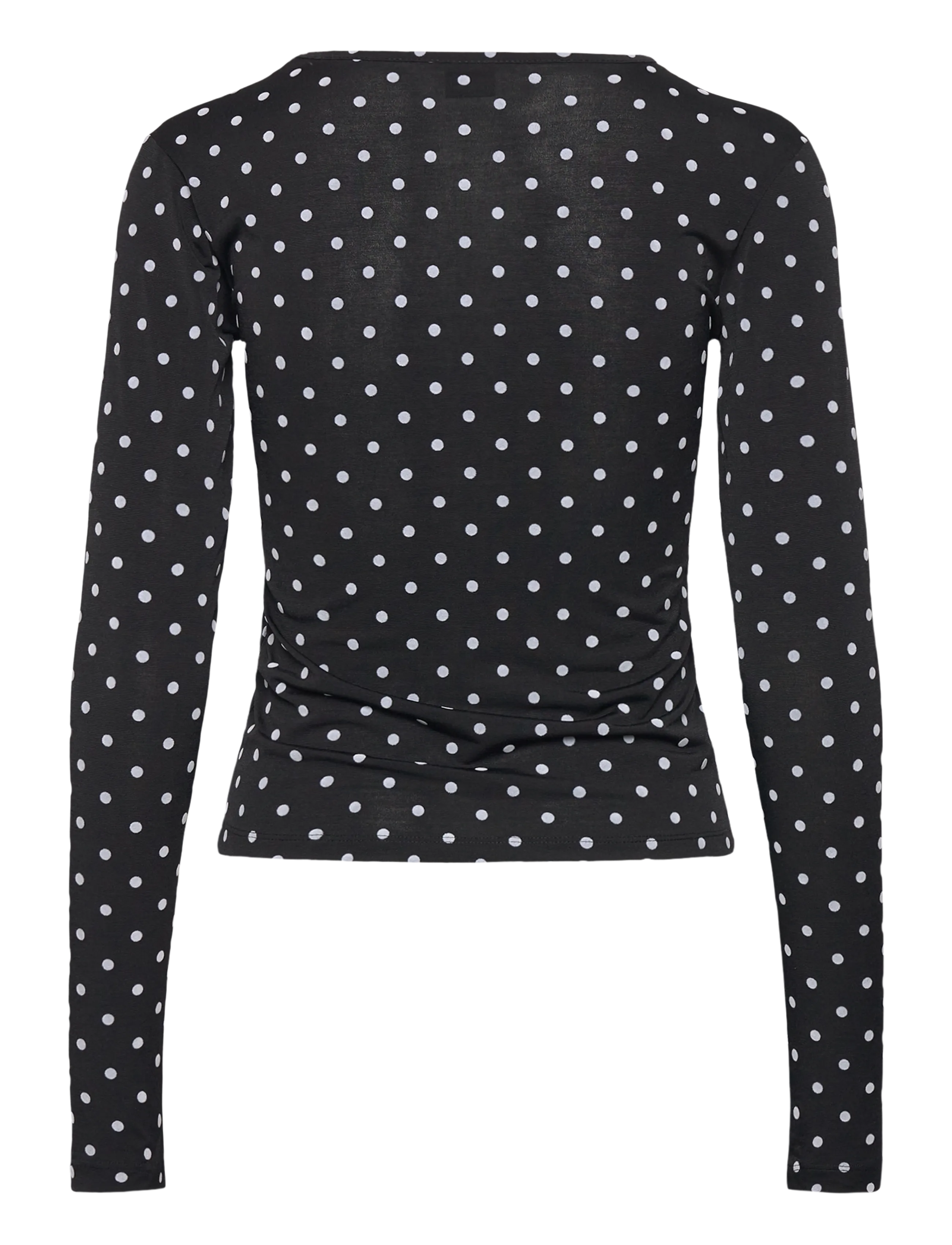Gina Tricot - Dot top - pikkade varrukatega alussärgid - black dot (9361) - 1