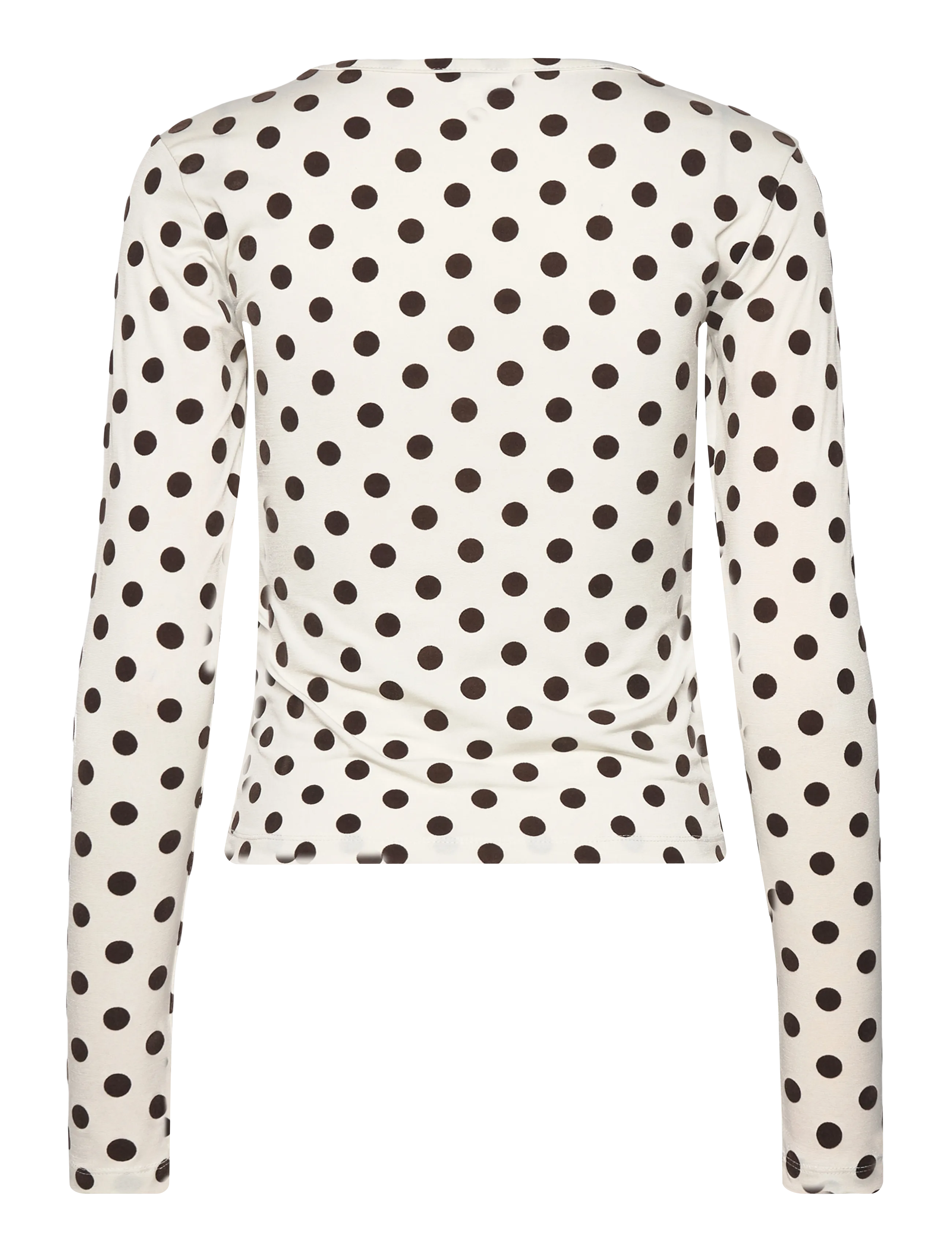 Gina Tricot - Dot top - pikkade varrukatega alussärgid - cream dot (1014) - 1