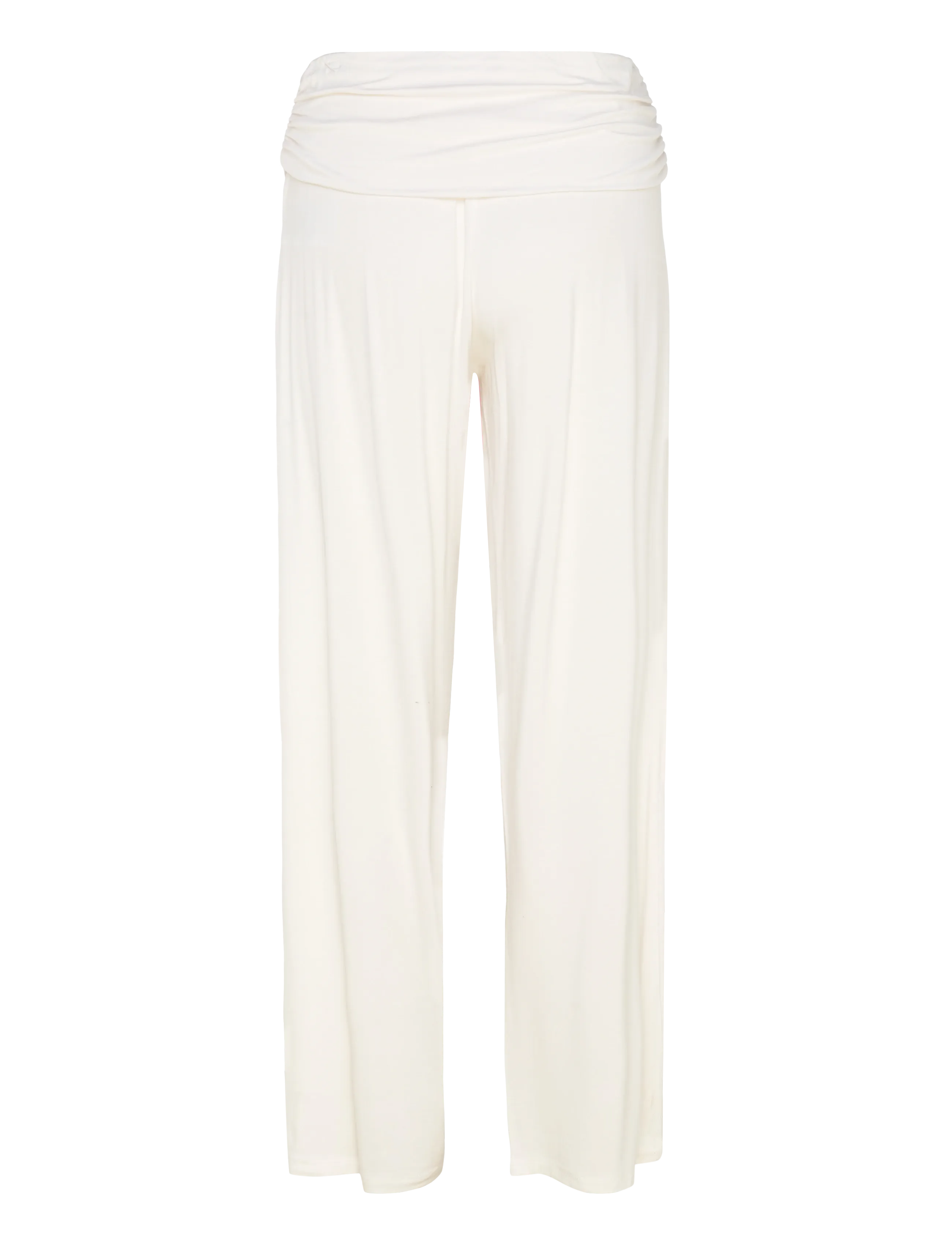Gina Tricot - Folded wide yoga trousers - wide leg trousers - gardenia (1496) - 2